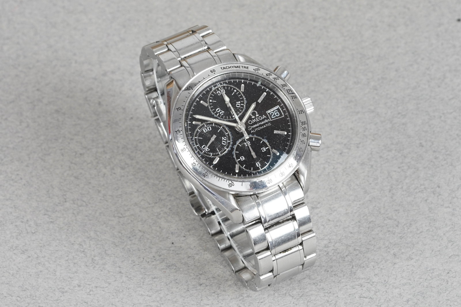 OMEGA SPEEDMASTER AUTOMATIC DATE W/ BOX & GUARANTEE CARD REF. 3513.50 CIRCA 2003 - 3