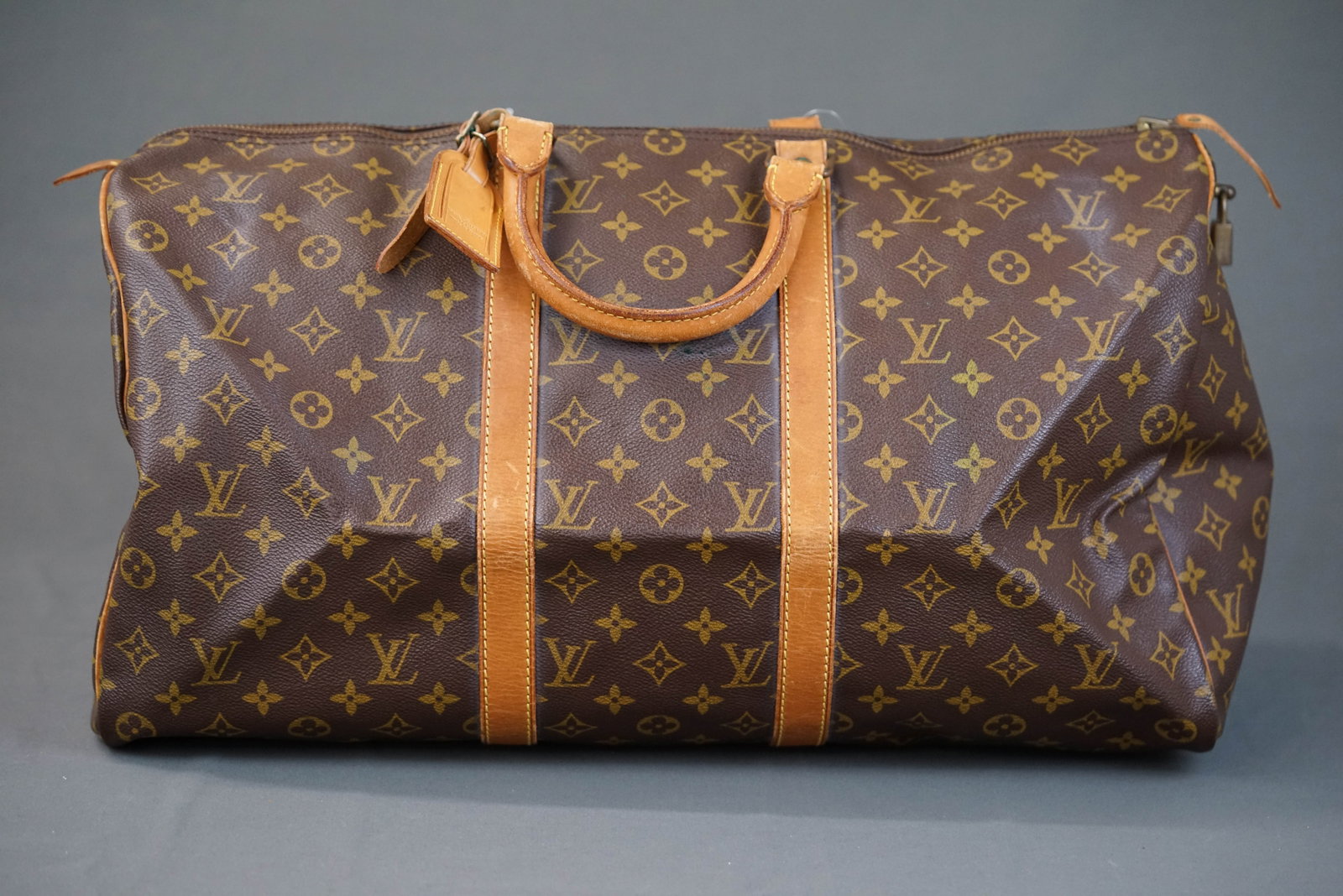LOUIS VUITTON MONOGRAM 50 KEEPALL BOSTON BAG M41422 - 8