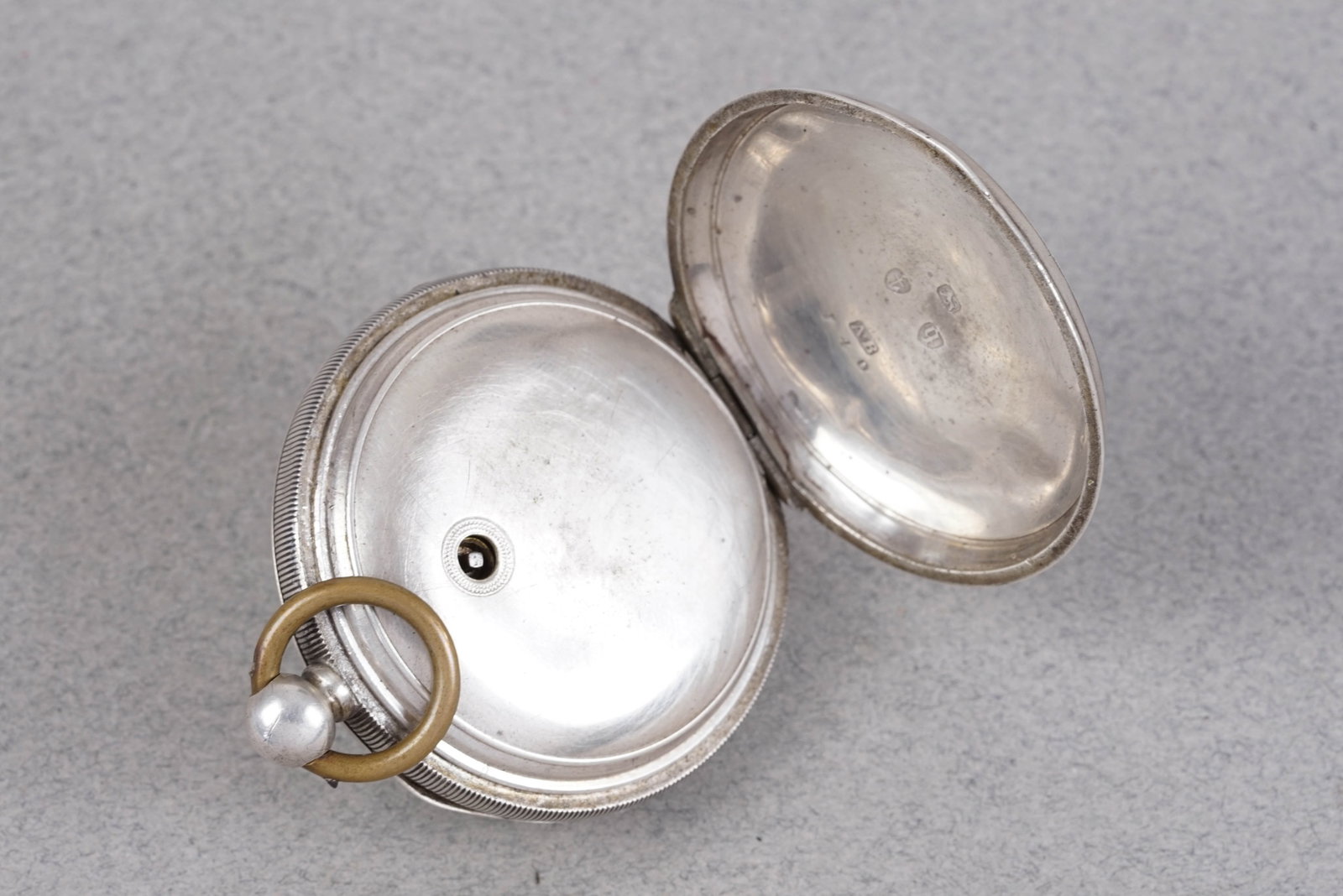 *TO BE SOLD WITHOUT RESERVE* AWW CO AMERICAN WALTHAM CO 925 STERLING SILVER POCKET WATCH - 5