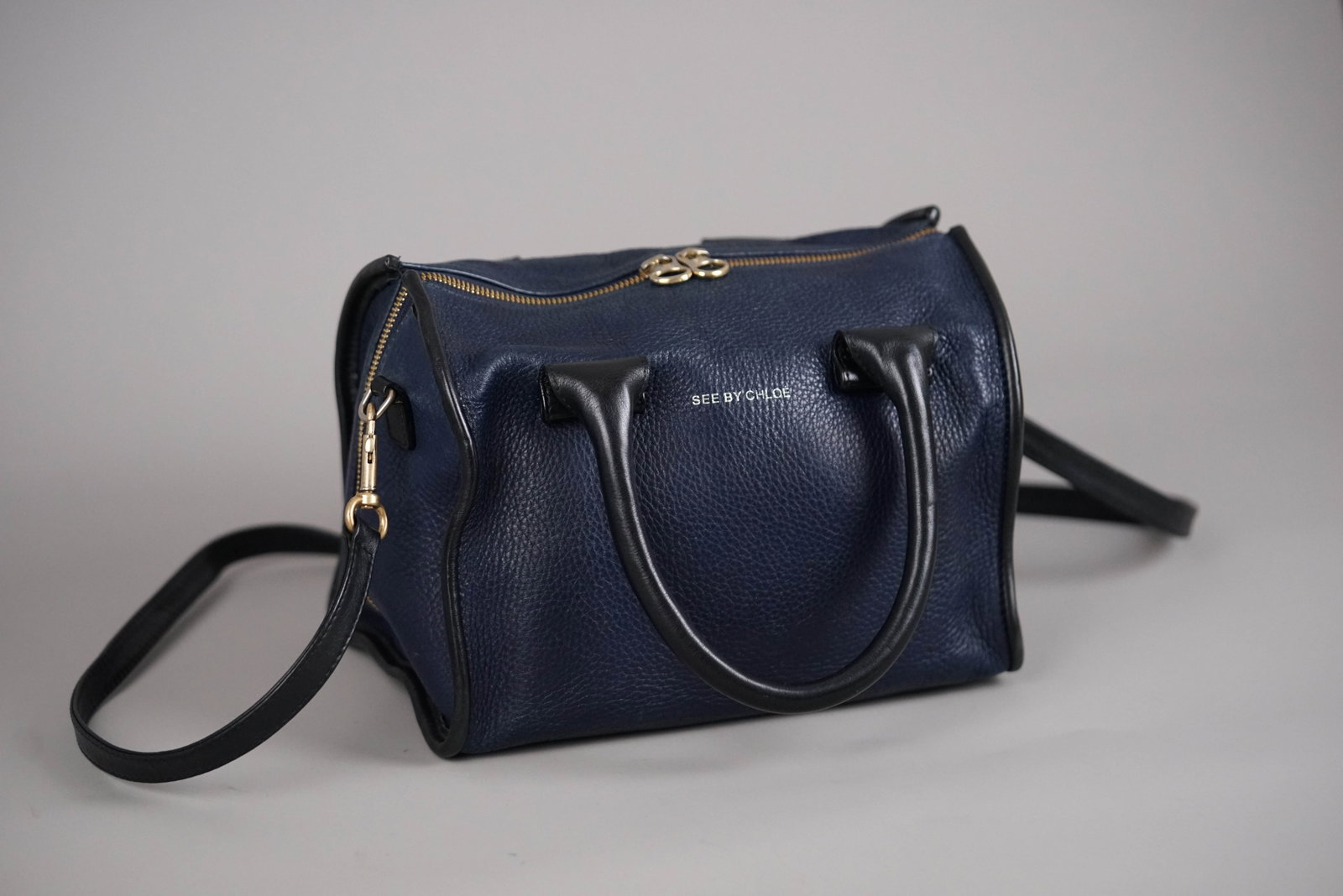 SEE BY CHLOE TWO TONE LEATHER HANDBAG - 2