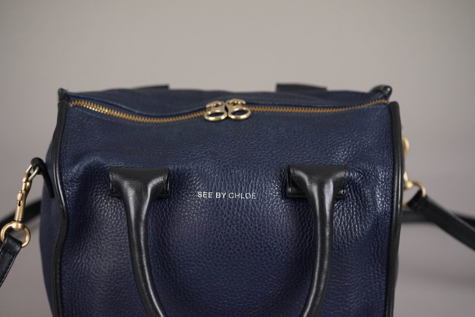 SEE BY CHLOE TWO TONE LEATHER HANDBAG - 4