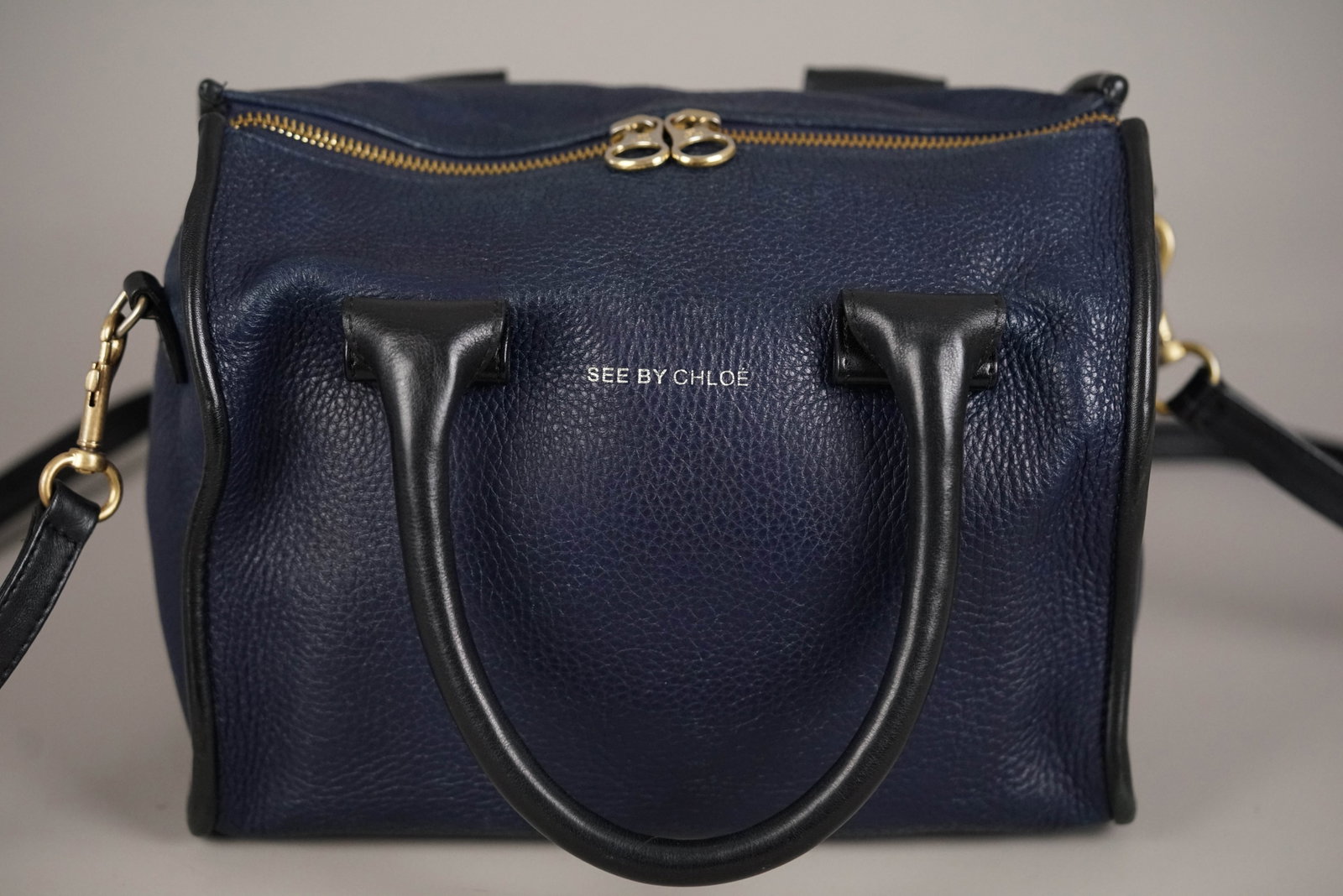 SEE BY CHLOE TWO TONE LEATHER HANDBAG - 5