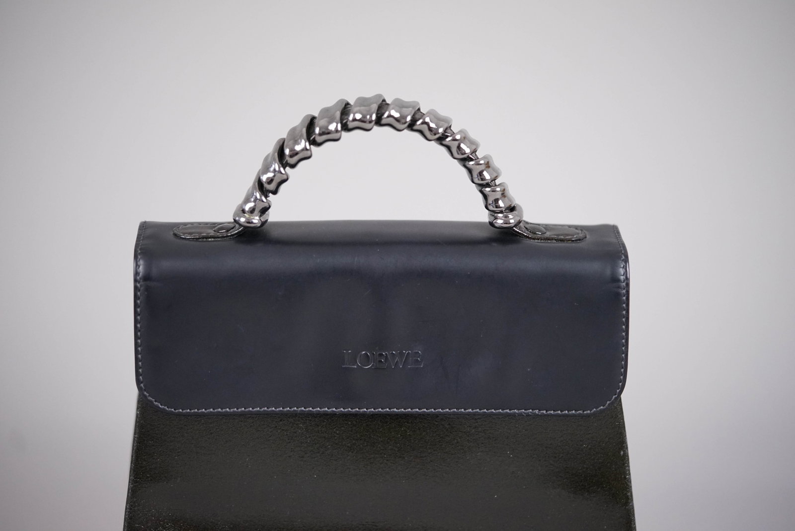LOEWE VELAZQUEZ TWO TONE HANDBAG - 4