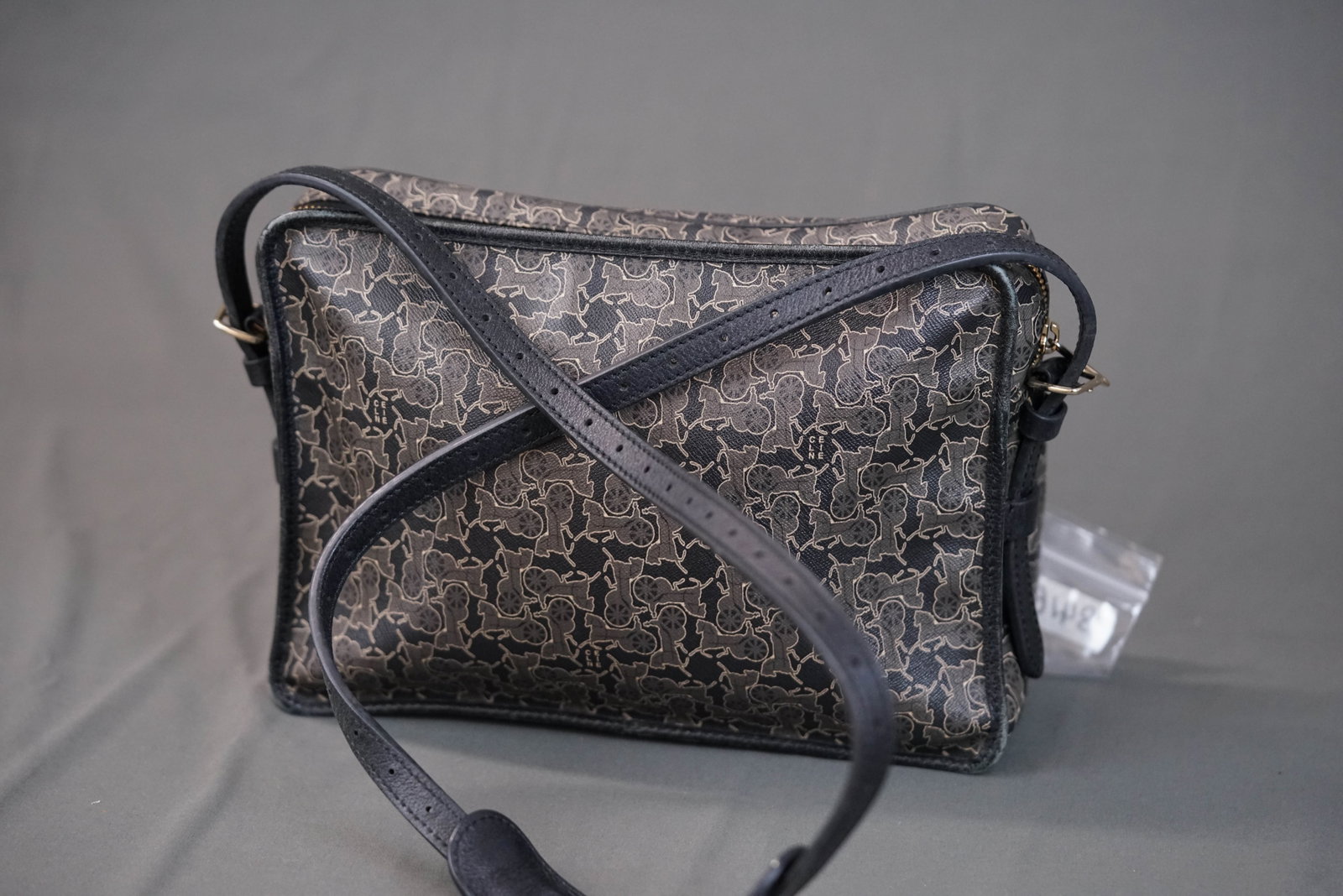 CELINE BLACK SHOULDER BAG - 7