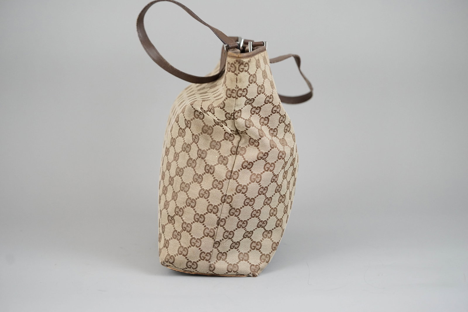 GUCCI GG CANVAS TOTE BAG 1705 BROWN - 4