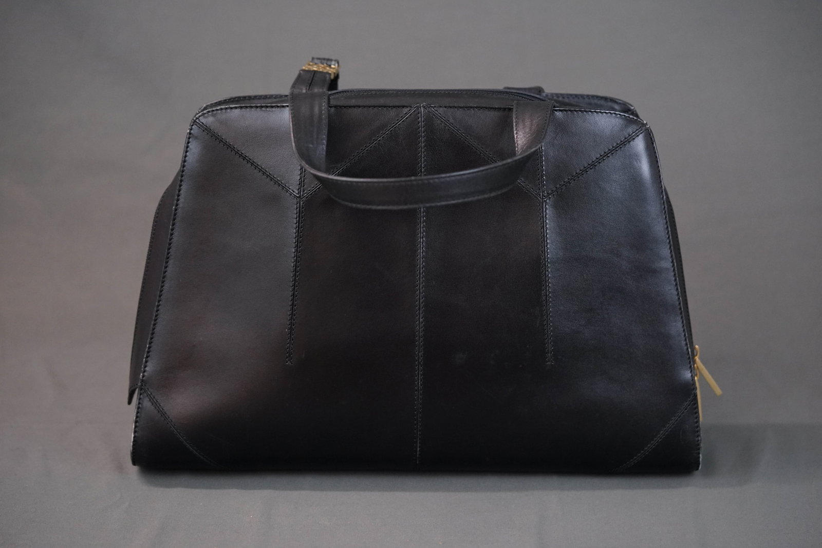 LOEWE ANAGRAM BLACK LEATHER HANDBAG - 6