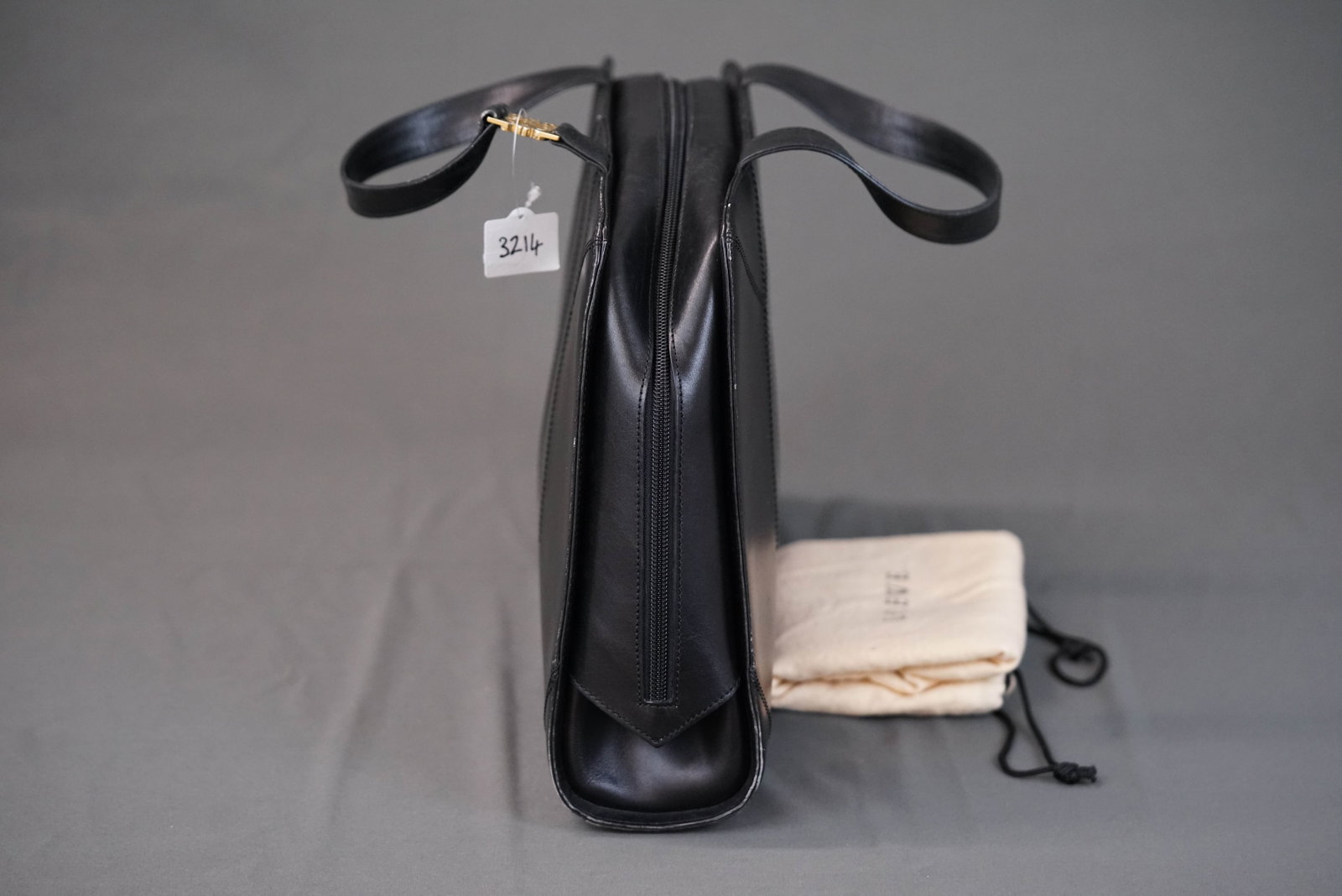 LOEWE ANAGRAM BLACK LEATHER HANDBAG - 7
