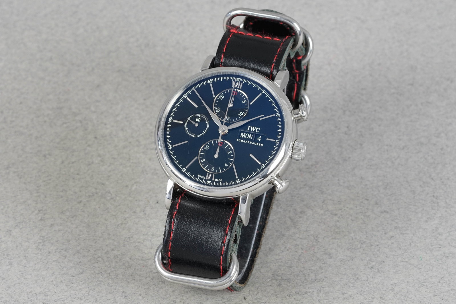 IWC SCHAFFHAUSEN PORTOFINO AUTOMATIC CHRONOGRAPH W/ BOX REF. IW391007 - 2