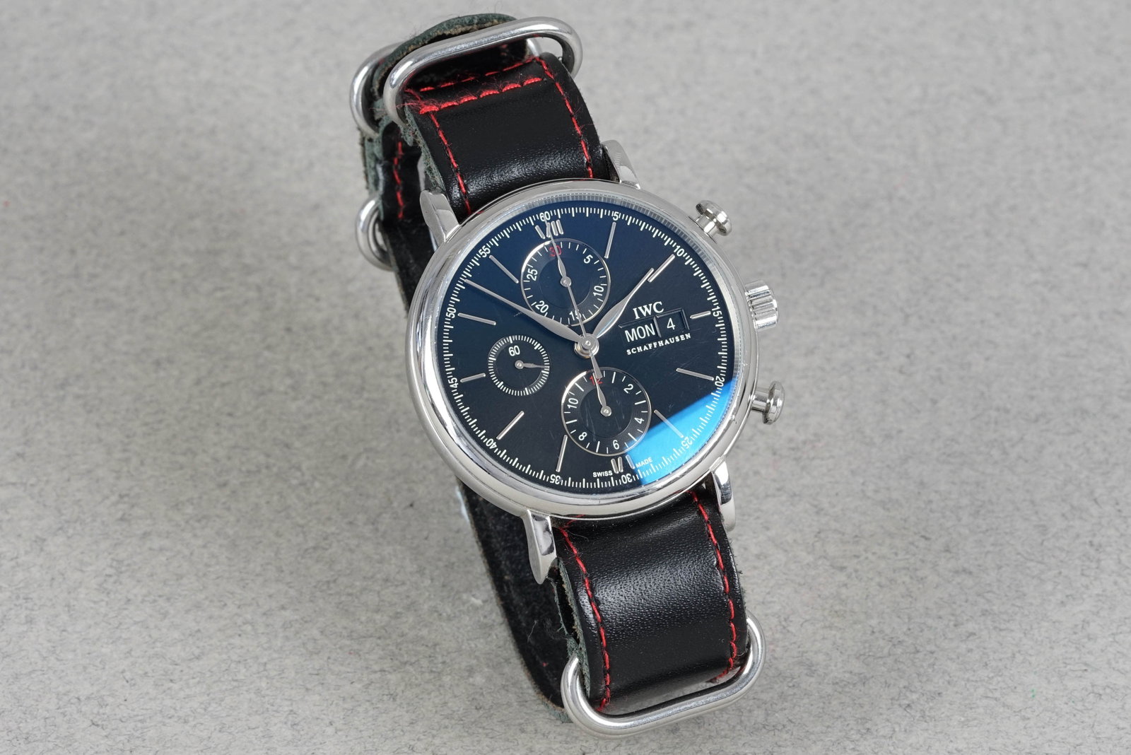 IWC SCHAFFHAUSEN PORTOFINO AUTOMATIC CHRONOGRAPH W/ BOX REF. IW391007 - 3