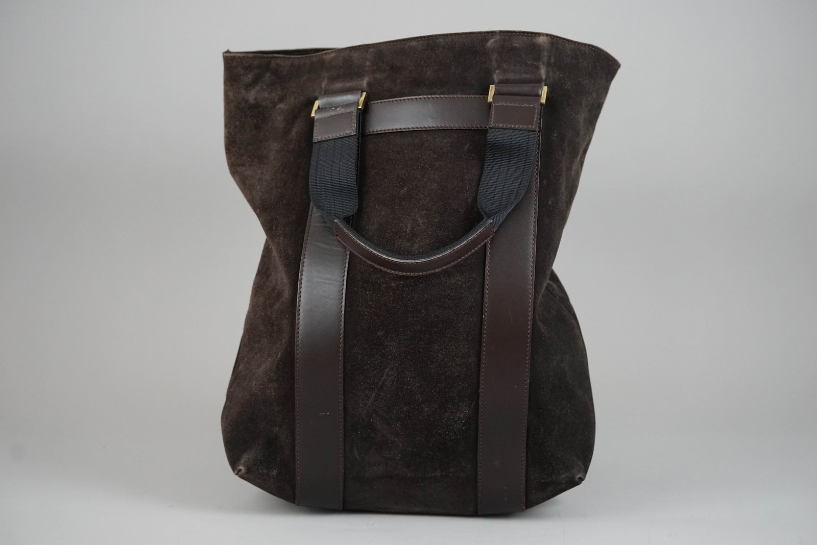 SALVATORE FERRAGAMO TOTE BAG SUEDE LEATHER BROWN - 4
