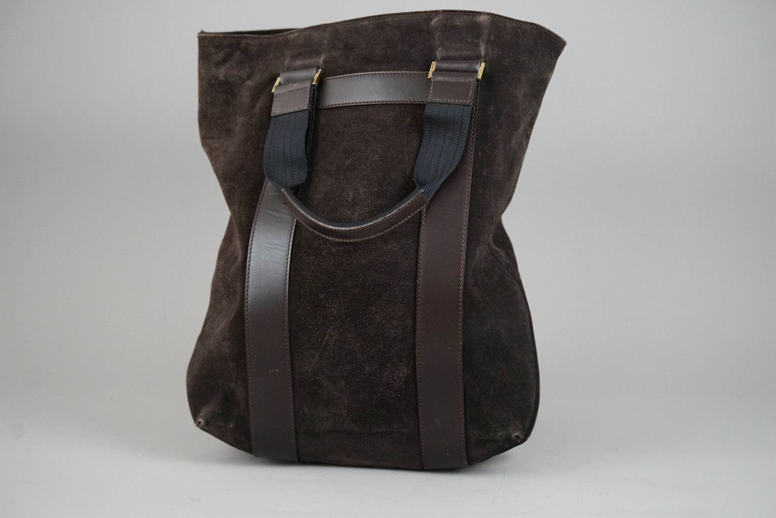 SALVATORE FERRAGAMO TOTE BAG SUEDE LEATHER BROWN - 6