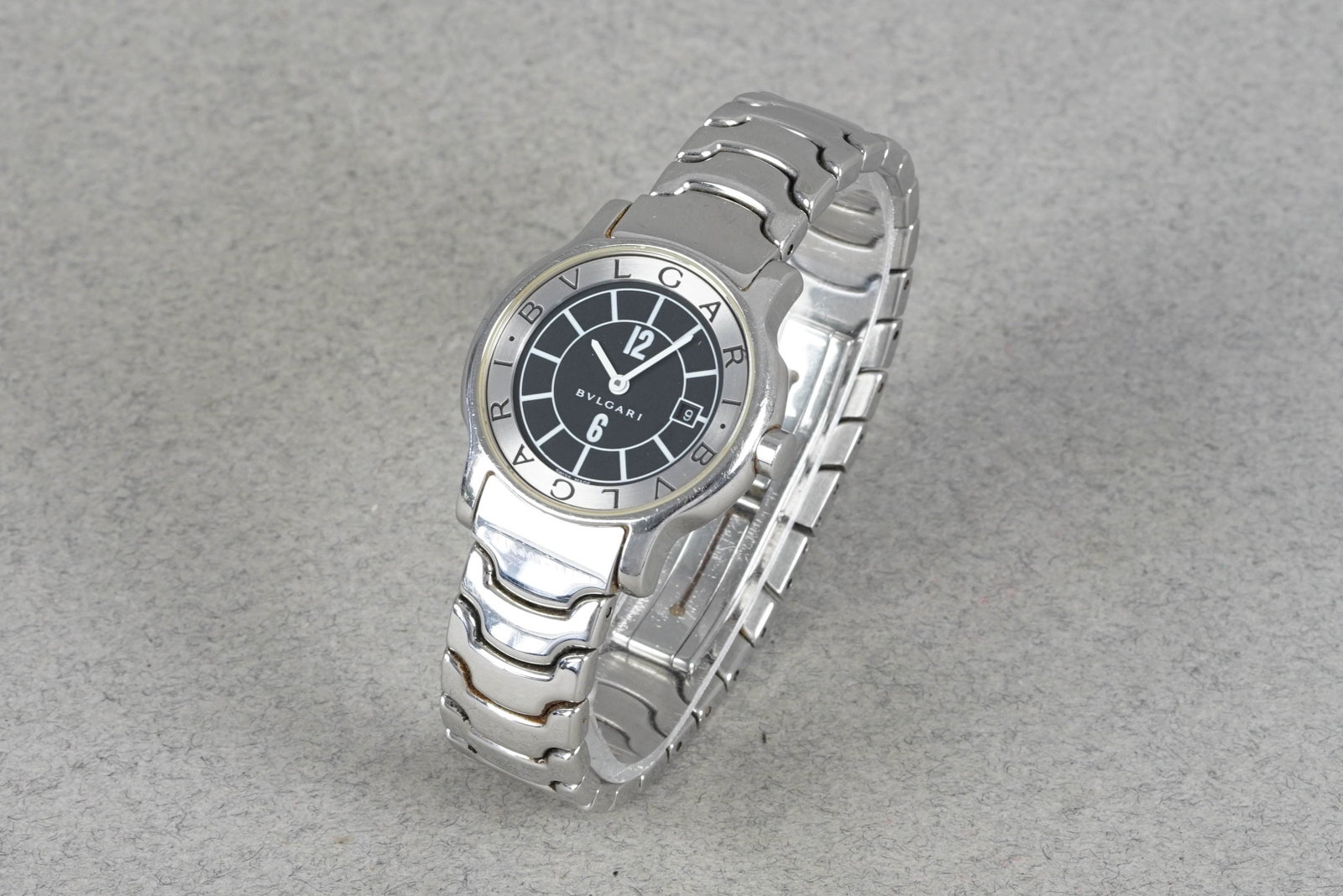 BULGARI SOLOTEMPO WRISTWATCH W/ BOX & GUARANTEE PAPERS REF. ST29 - 2