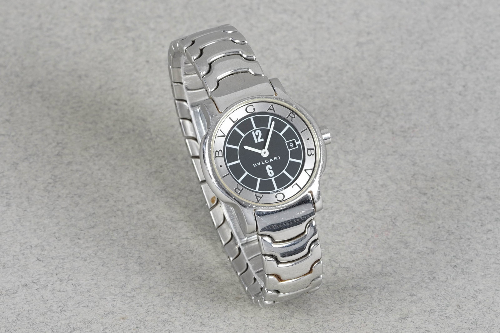 BULGARI SOLOTEMPO WRISTWATCH W/ BOX & GUARANTEE PAPERS REF. ST29 - 3