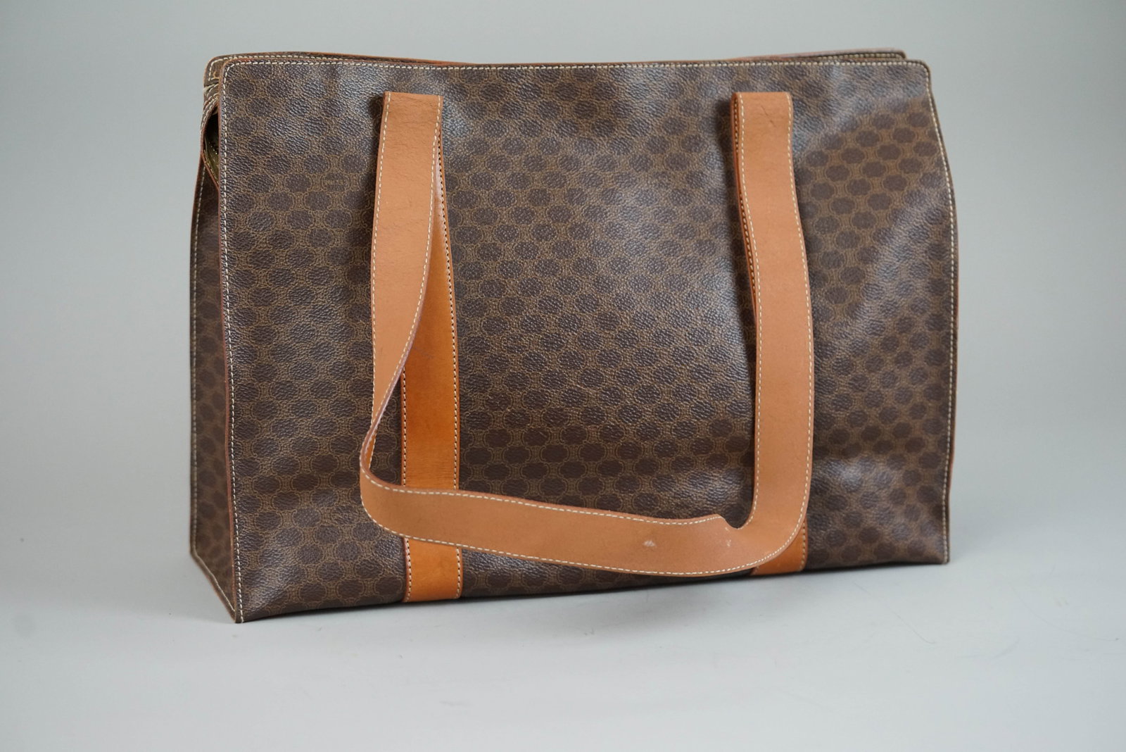 CELINE MACADAM TOTE BAG BROWN - 6