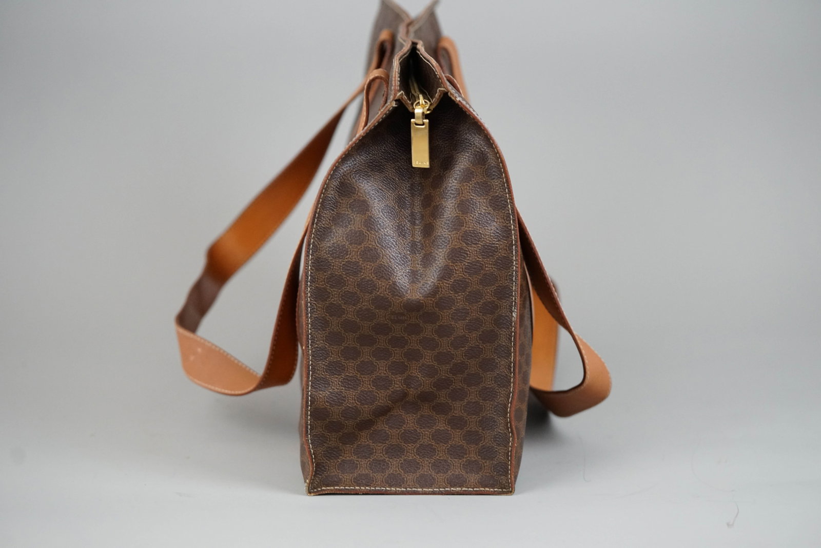 CELINE MACADAM TOTE BAG BROWN - 8