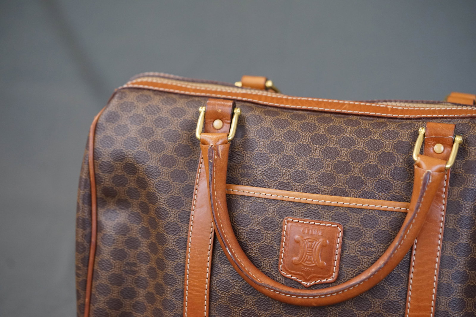 CELINE MACADAM HANDBAG - 4