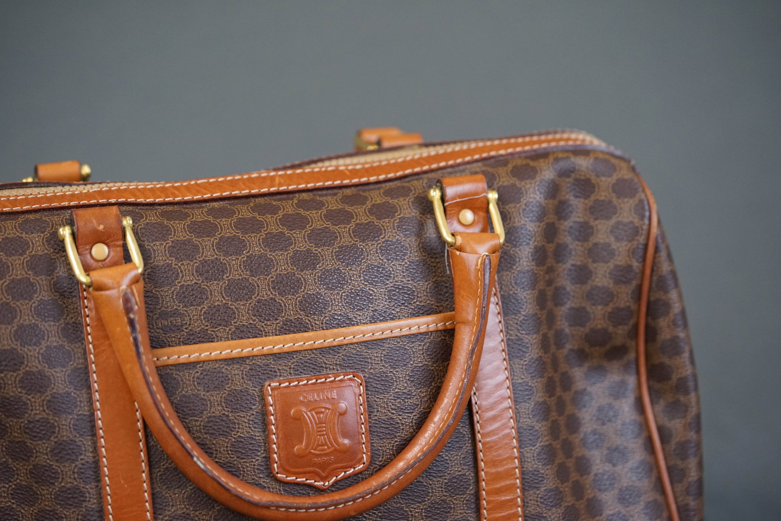 CELINE MACADAM HANDBAG - 6