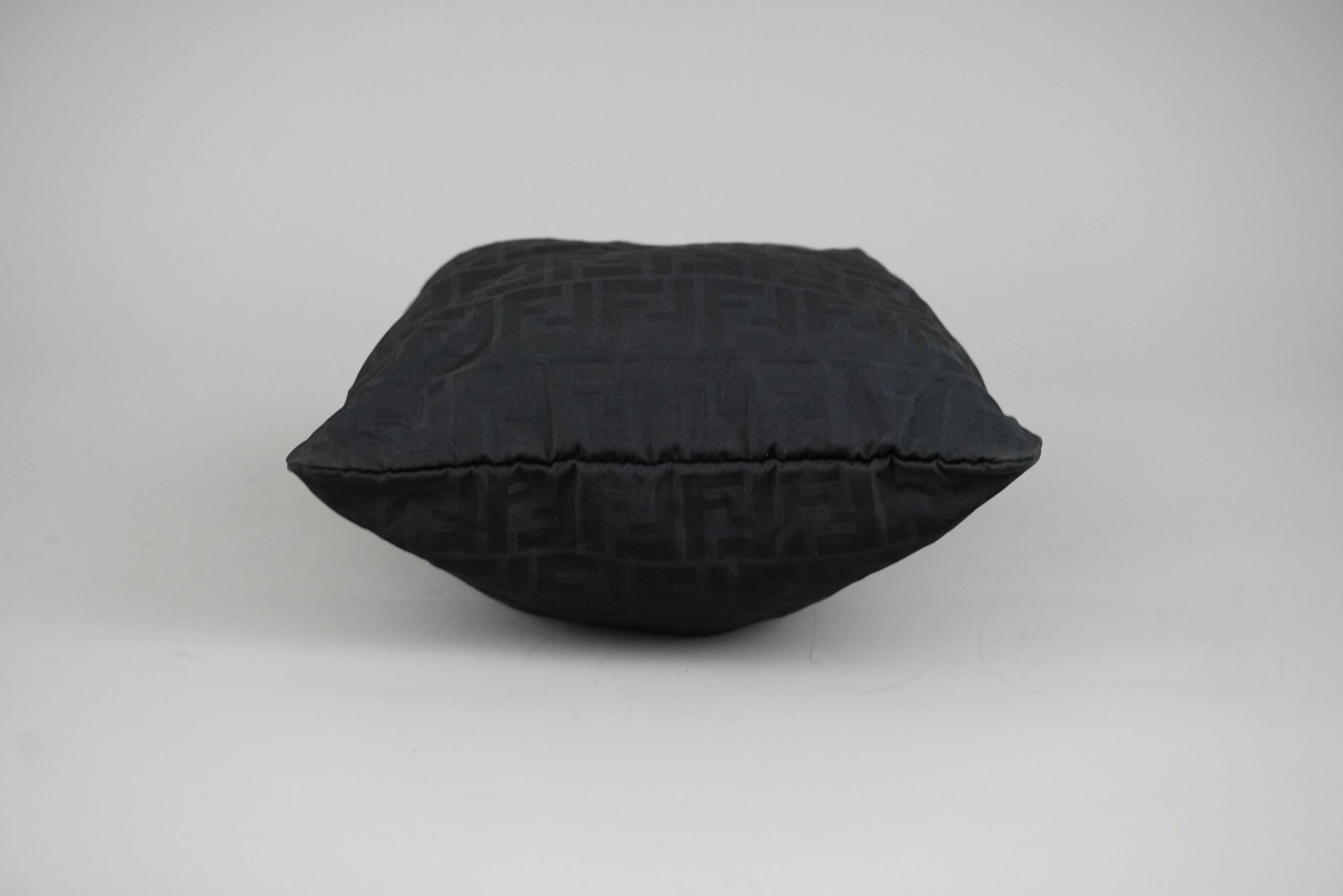 FENDI ZUCCA HANDBAG NYLON CANVAS BLACK - 5