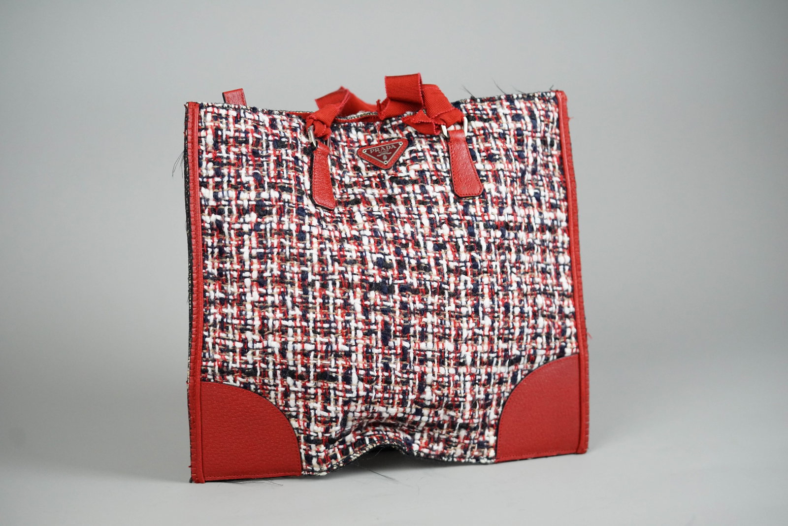 PRADA HANDBAG TWEED MULTICOLOR GALA - 2