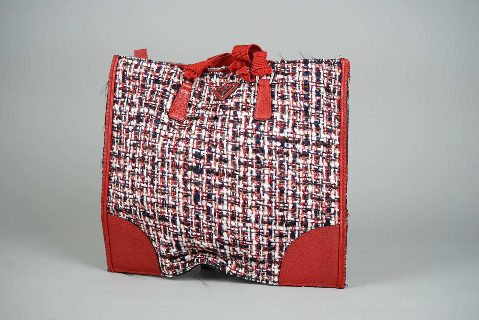 PRADA HANDBAG TWEED MULTICOLOR GALA - 3
