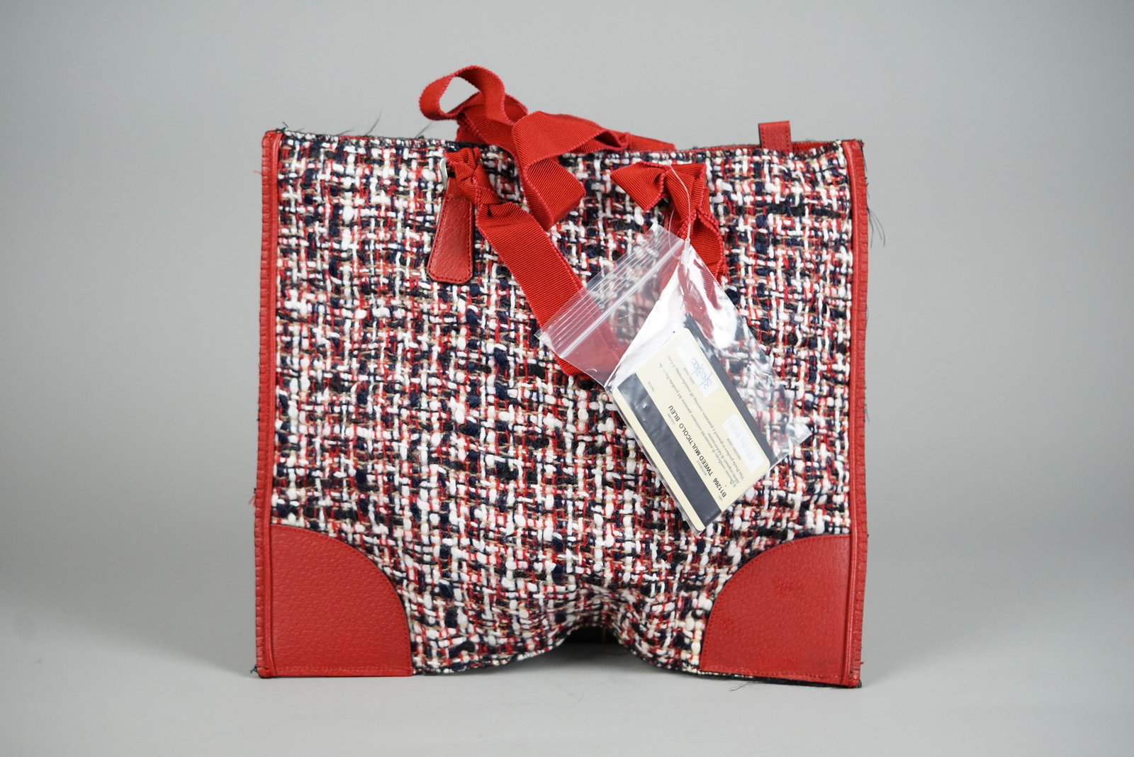 PRADA HANDBAG TWEED MULTICOLOR GALA - 5