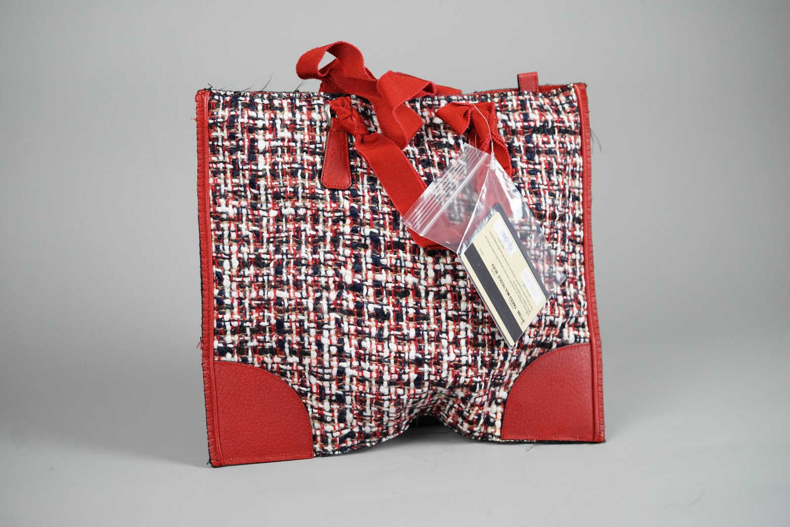 PRADA HANDBAG TWEED MULTICOLOR GALA - 6