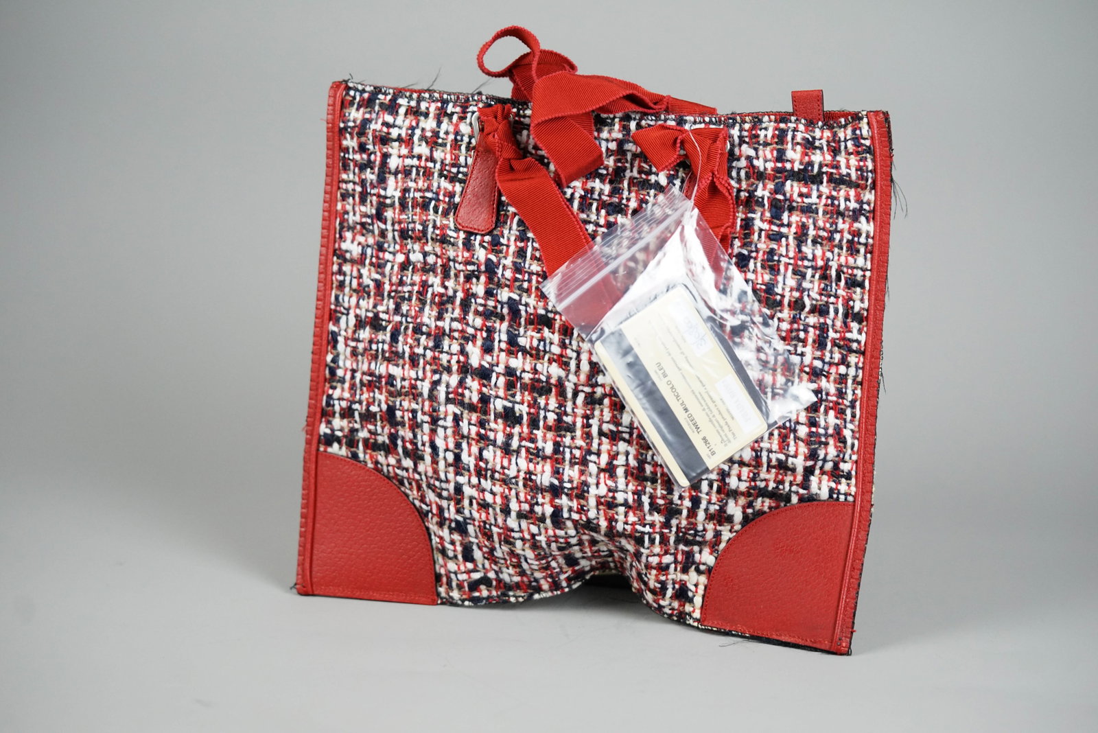 PRADA HANDBAG TWEED MULTICOLOR GALA - 7