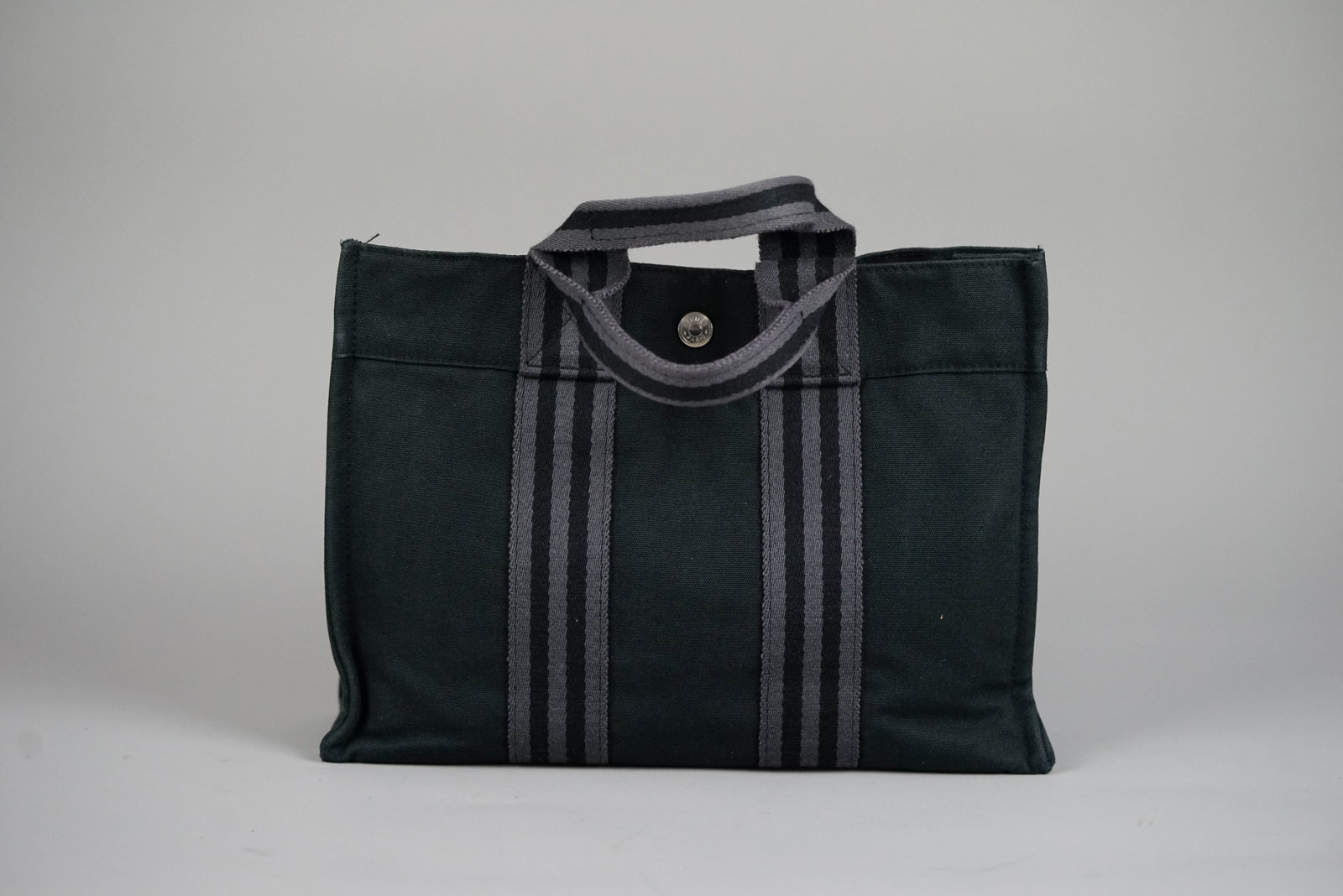 HERMES PM HANDBAG CANVAS TWO-TONE - 5