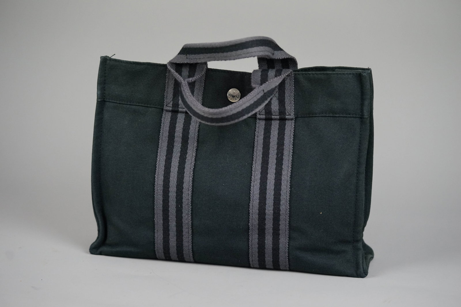 HERMES PM HANDBAG CANVAS TWO-TONE - 7
