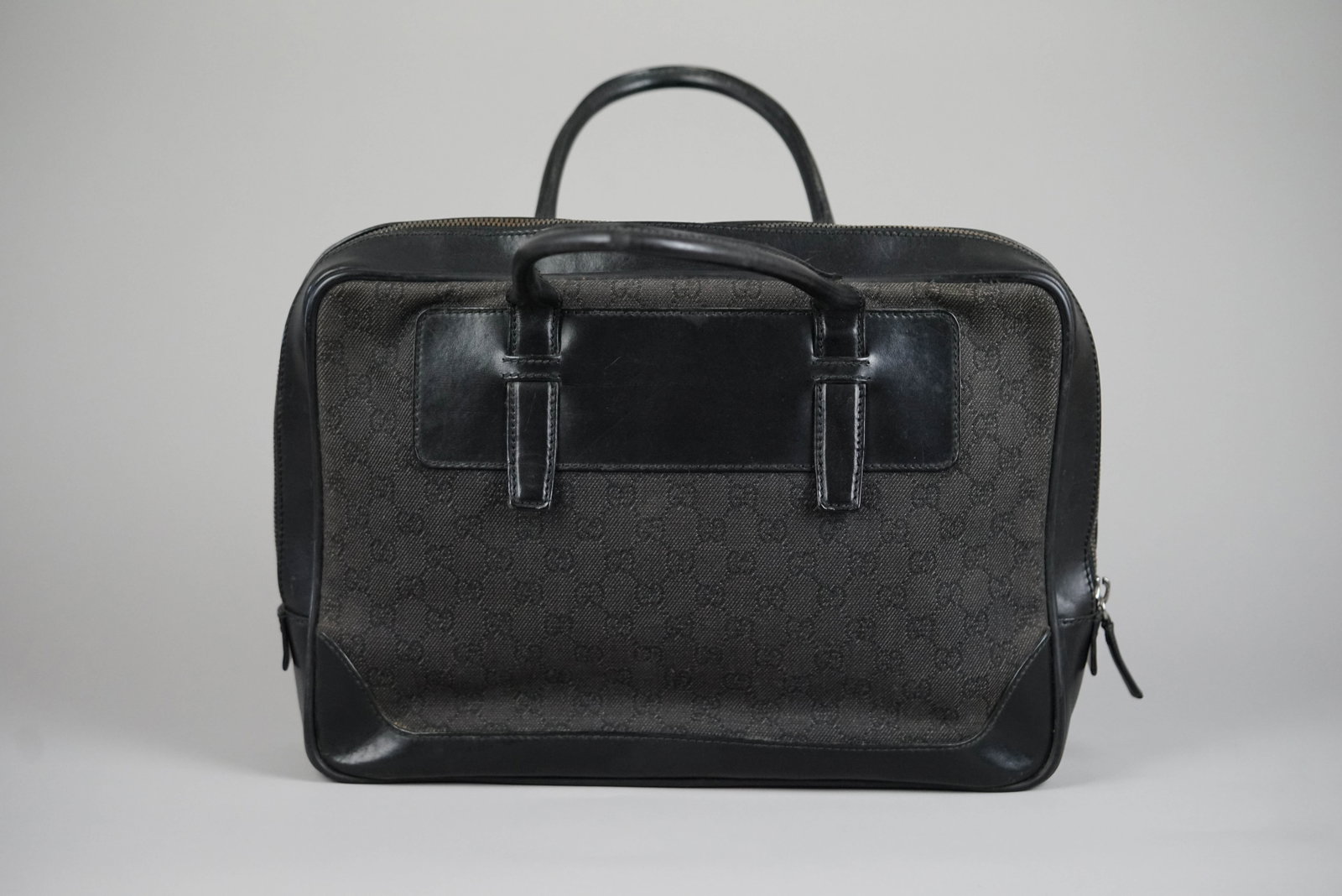 GUCCI GG CANVAS BRIEFCASE CANVAS LEATHER 212792 BLACK - 11