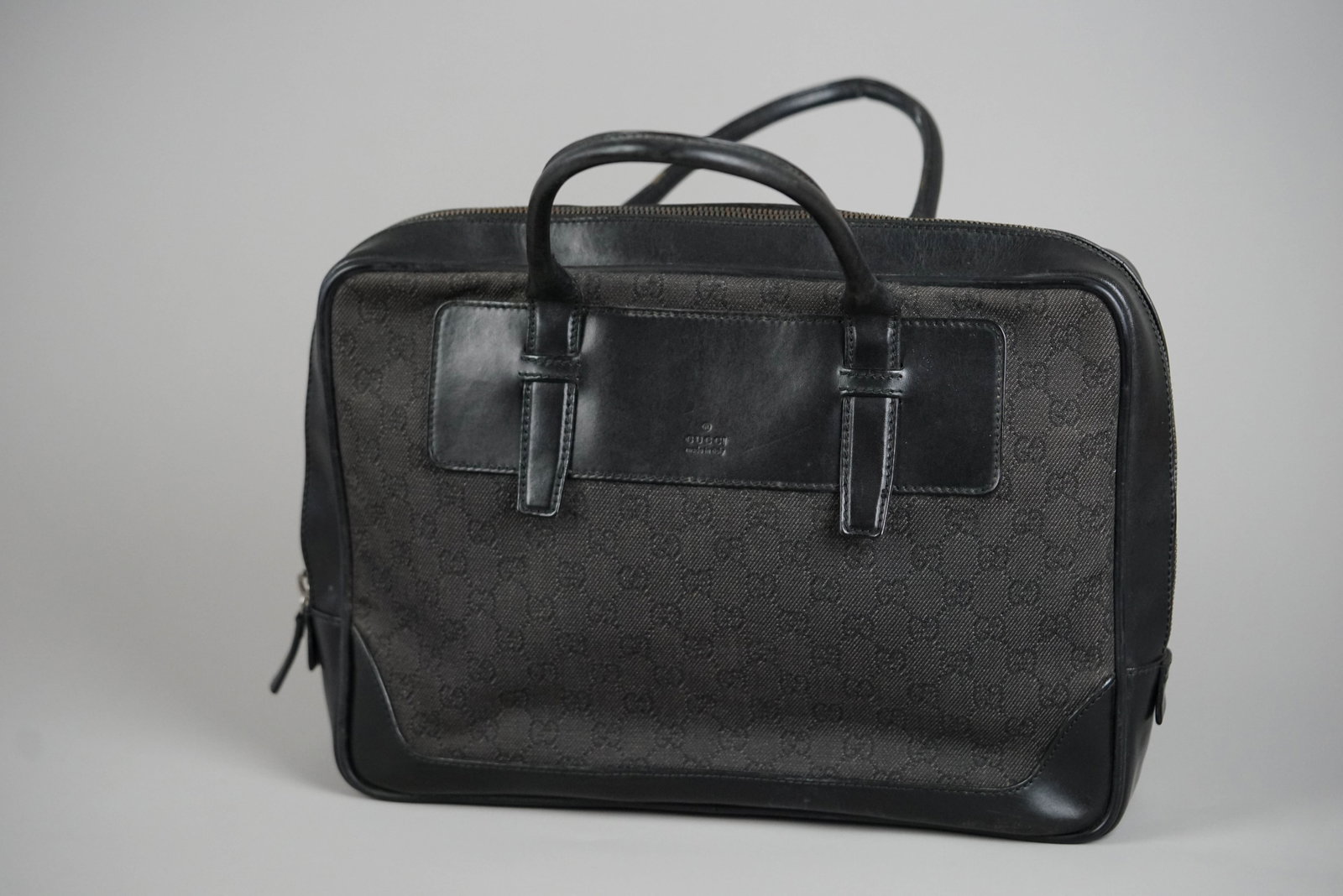 GUCCI GG CANVAS BRIEFCASE CANVAS LEATHER 212792 BLACK - 3
