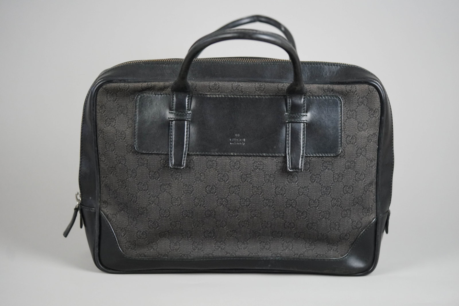 GUCCI GG CANVAS BRIEFCASE CANVAS LEATHER 212792 BLACK - 4