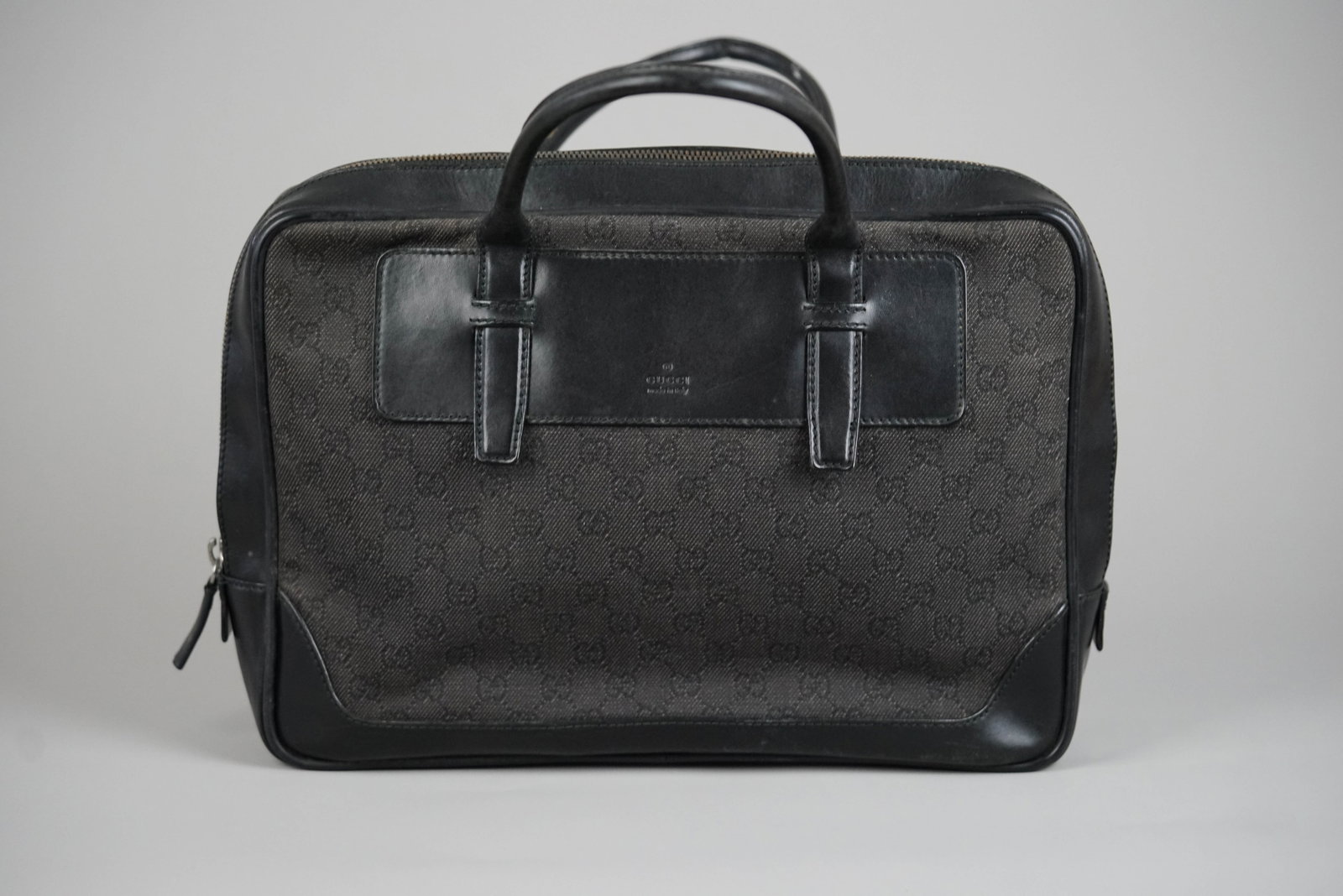 GUCCI GG CANVAS BRIEFCASE CANVAS LEATHER 212792 BLACK - 6