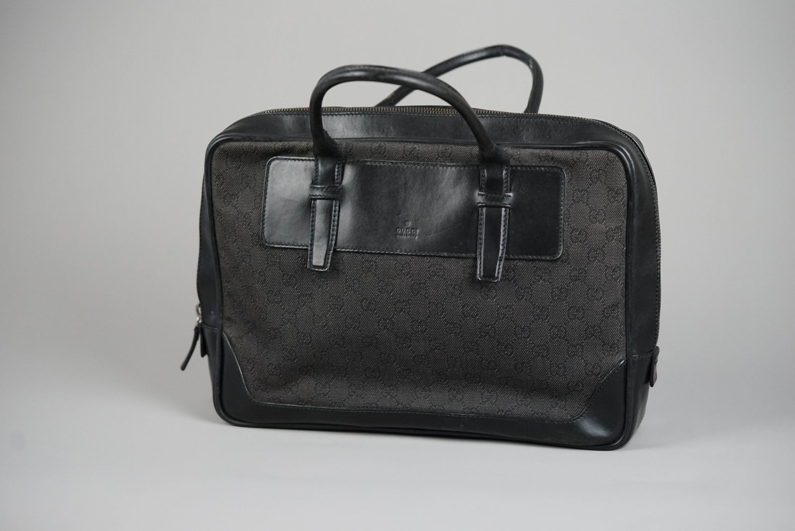 GUCCI GG CANVAS BRIEFCASE CANVAS LEATHER 212792 BLACK - 8