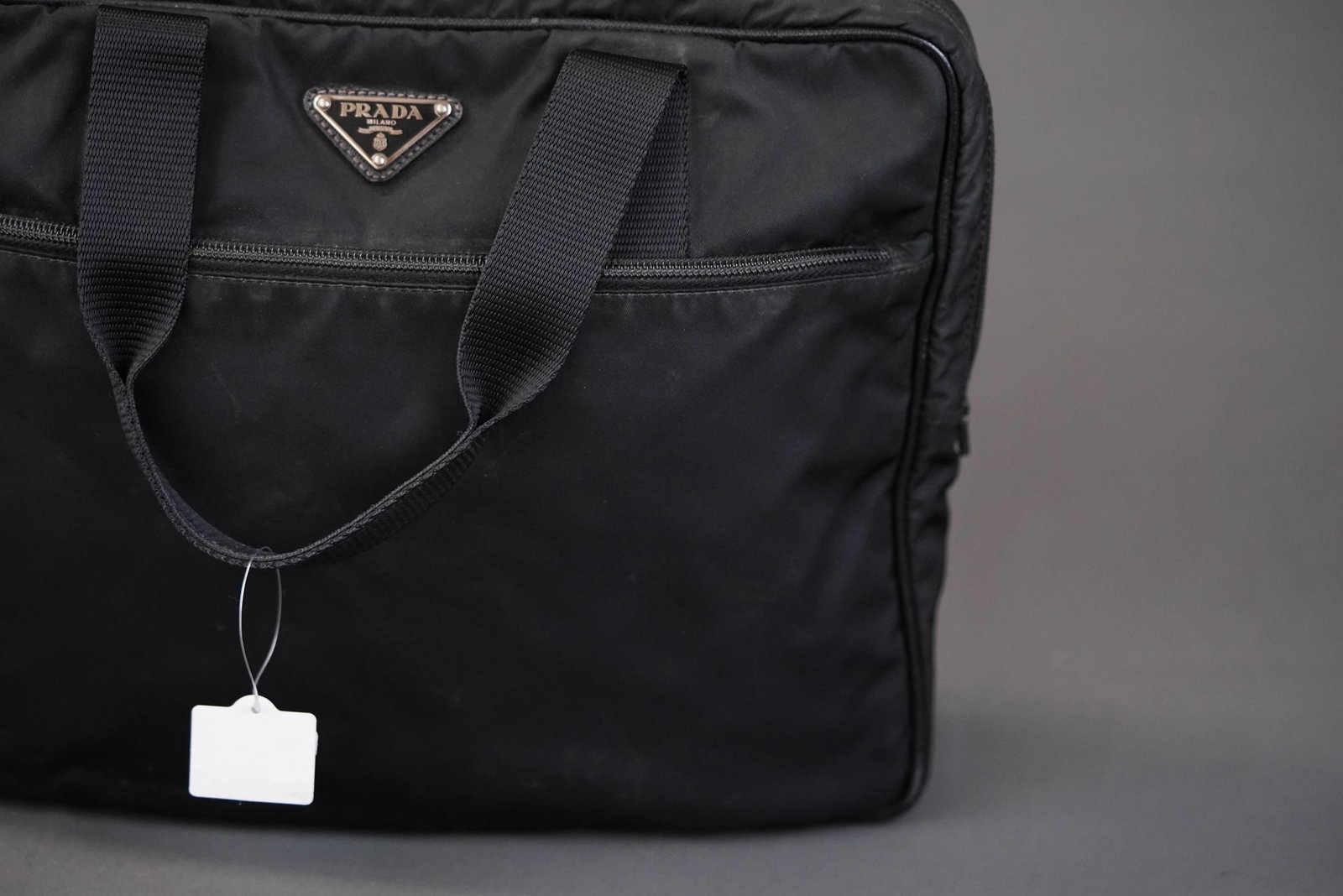 PRADA POCONO BLACK NYLON HANDBAG - 4