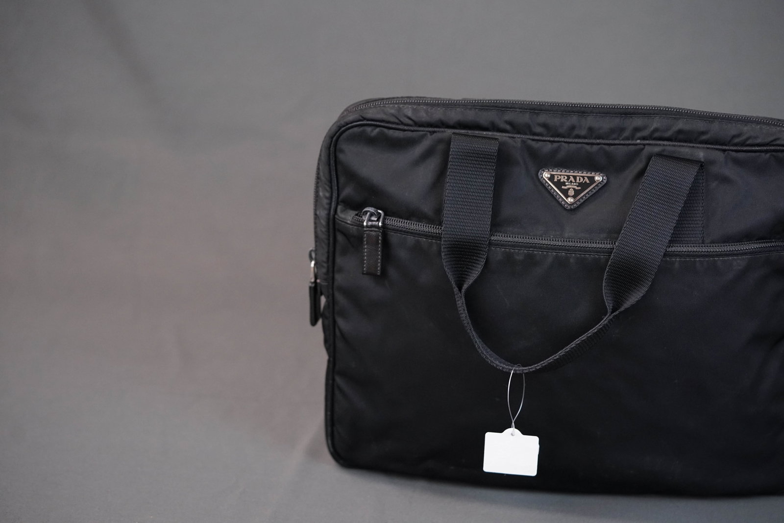 PRADA POCONO BLACK NYLON HANDBAG - 5
