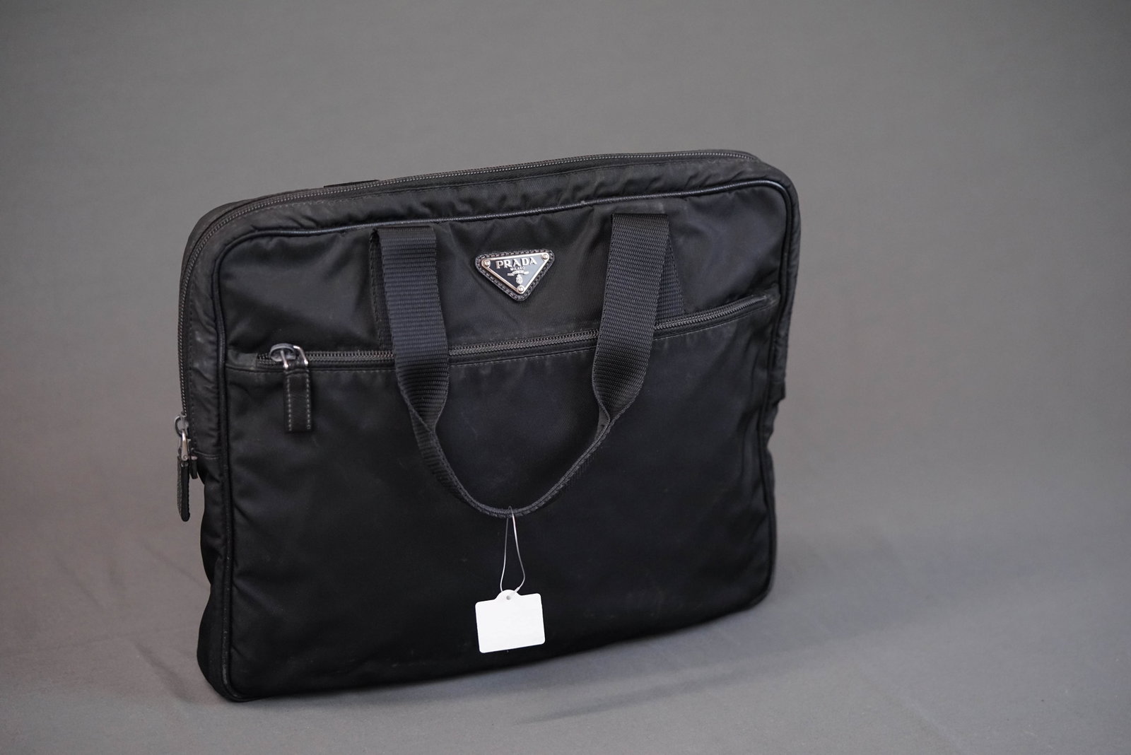 PRADA POCONO BLACK NYLON HANDBAG - 6