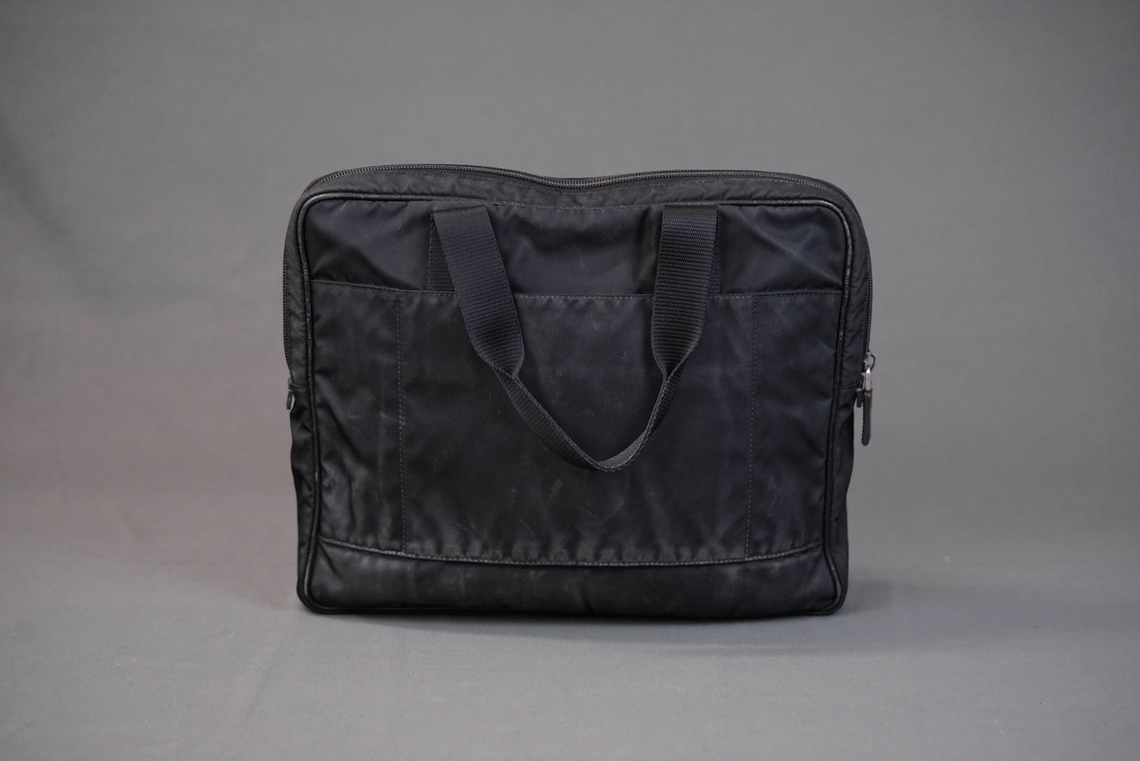 PRADA POCONO BLACK NYLON HANDBAG - 7