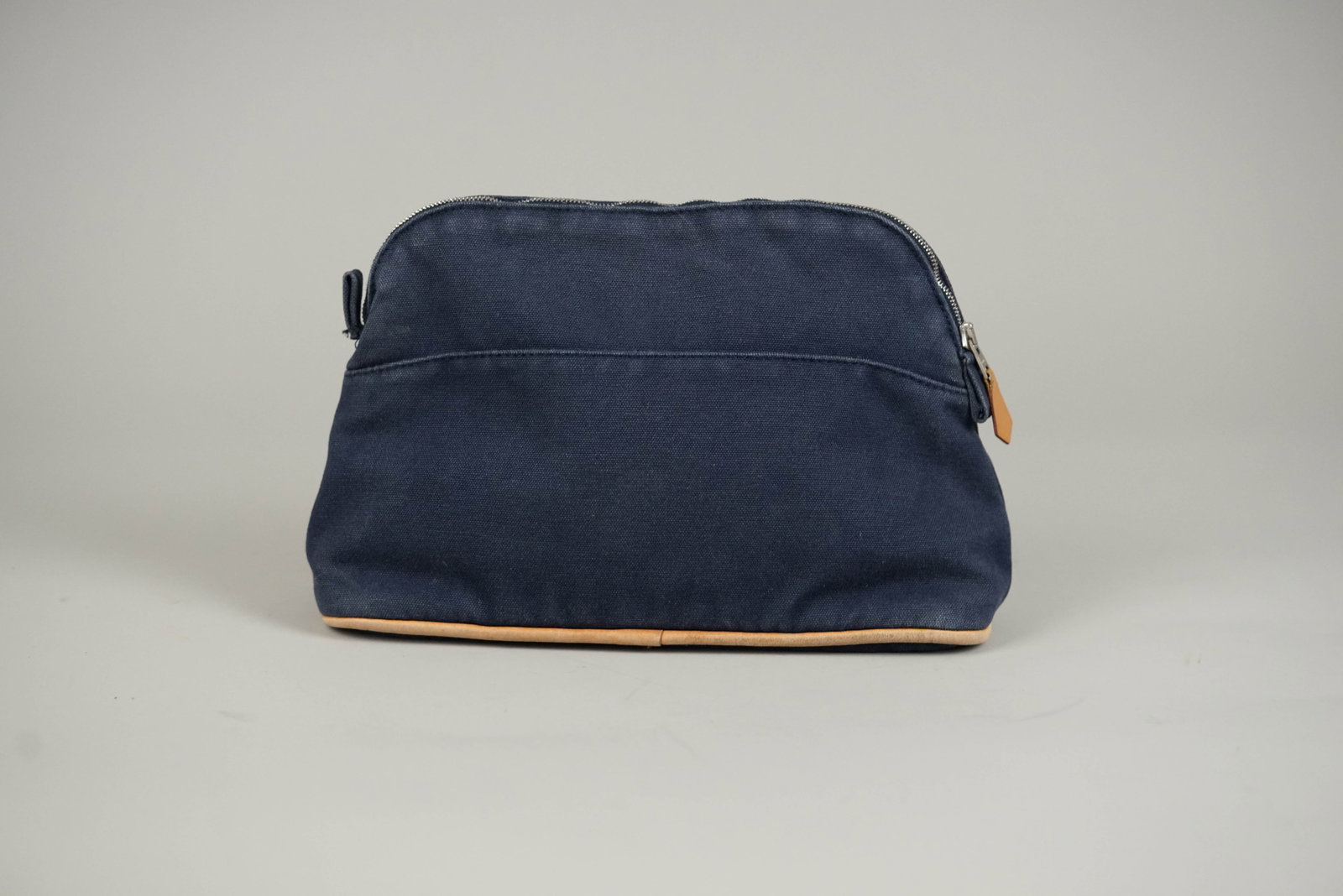 HERMES BOLIDE POUCH MM CANVAS NAVY - 4
