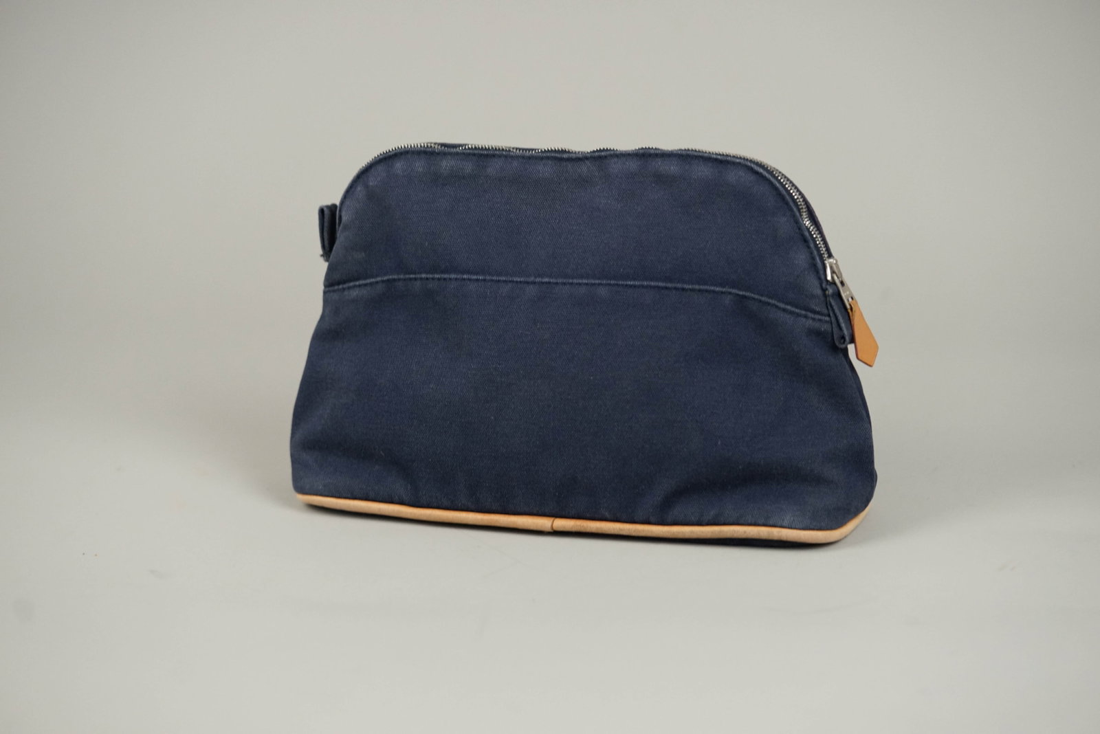 HERMES BOLIDE POUCH MM CANVAS NAVY - 6