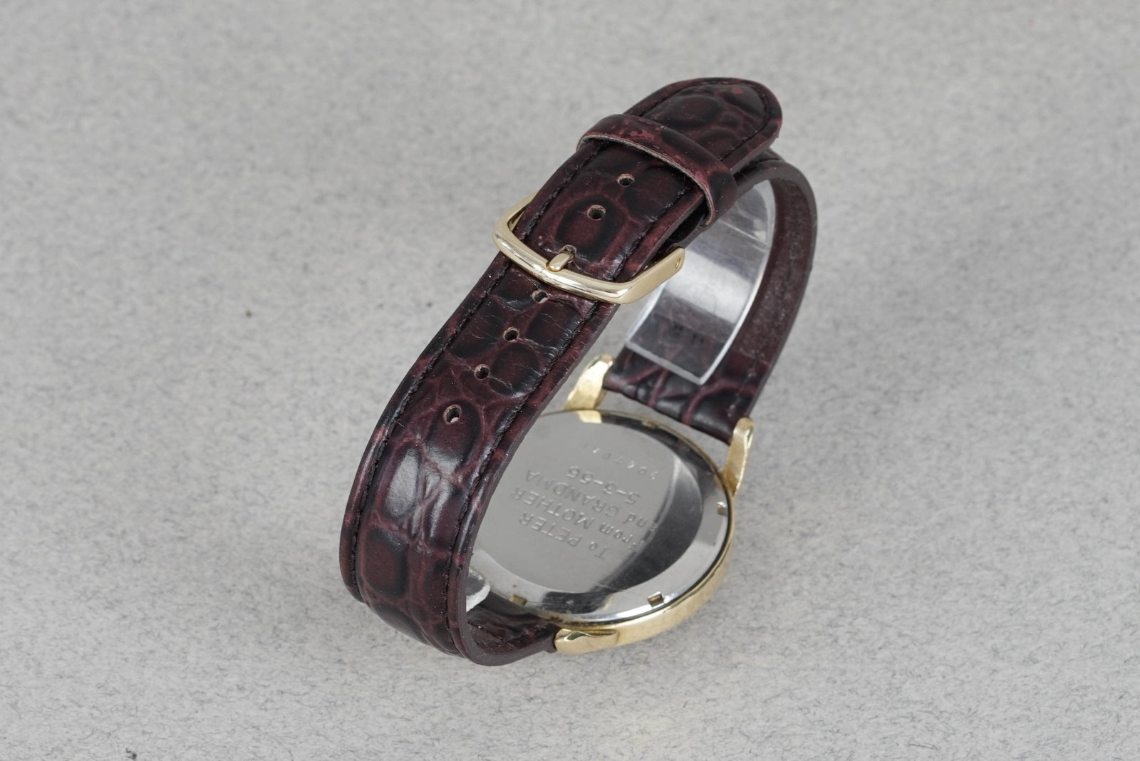 ZENITH AUTOMATIC BUMPER GOLD PLATED WRISTWATCH CIRCA 1956 - 3