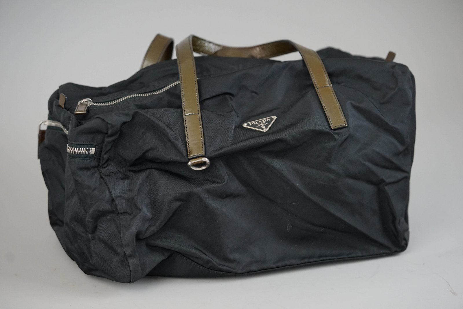 PRADA POCONO TOTE BAG NYLON BLACK - 2