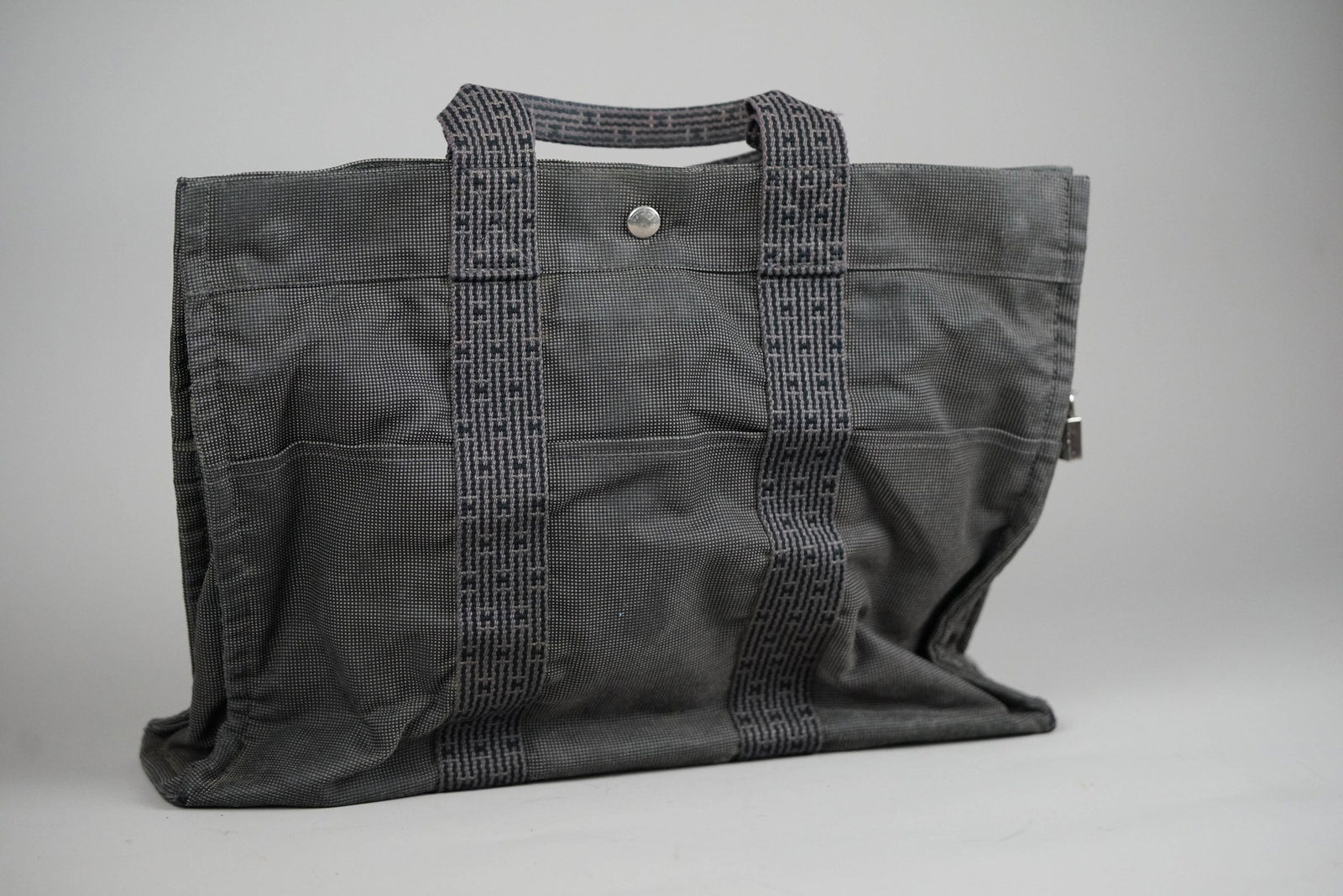 HERMES YALE LINE MM TOTE BAG CANVAS CADENA - 2
