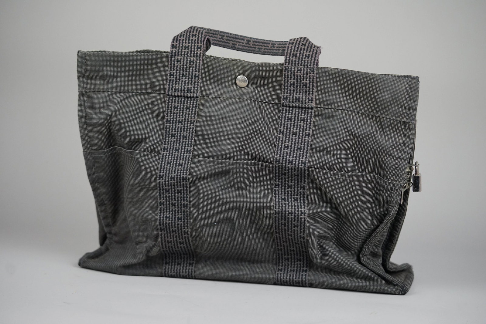 HERMES YALE LINE MM TOTE BAG CANVAS CADENA - 3