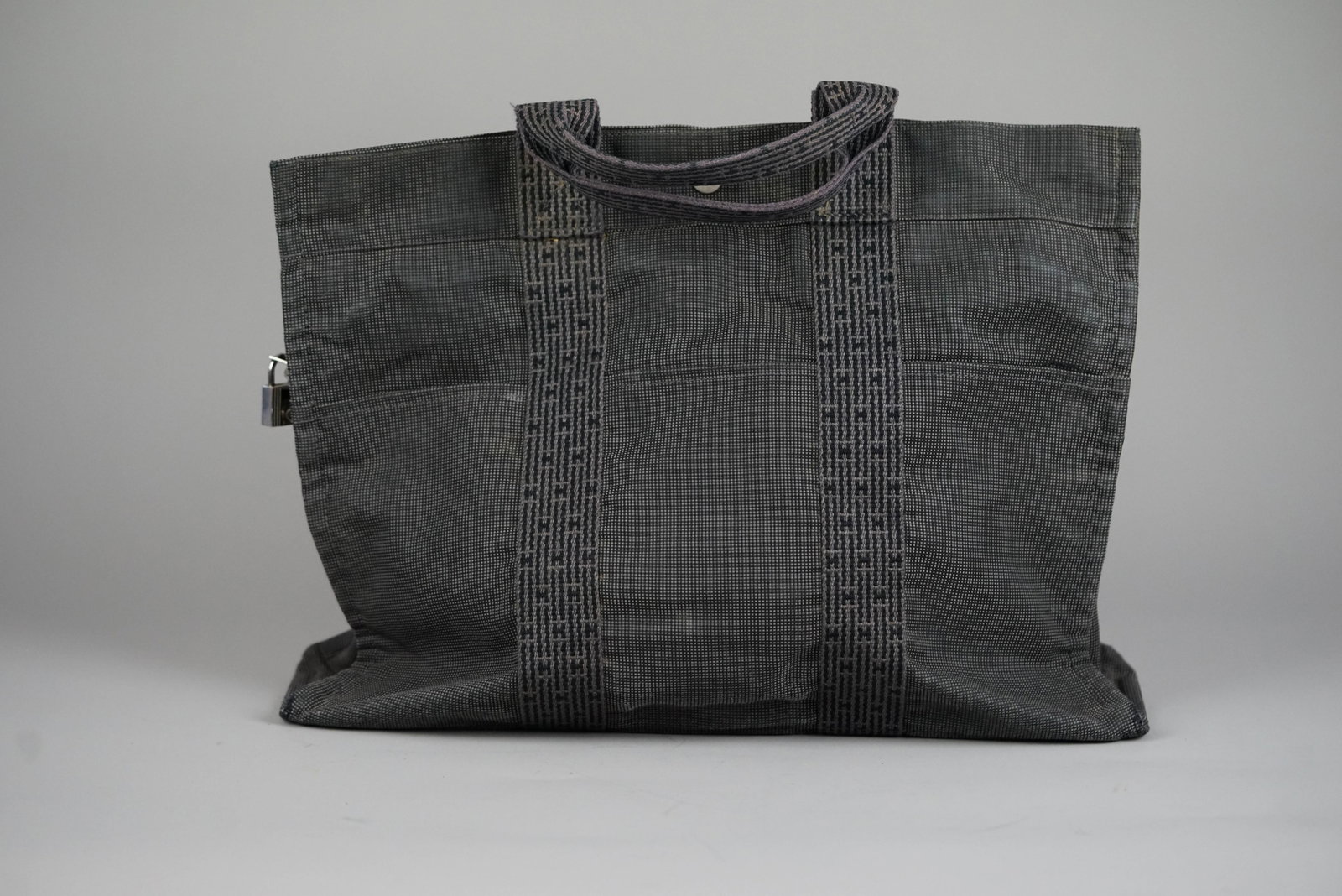 HERMES YALE LINE MM TOTE BAG CANVAS CADENA - 4