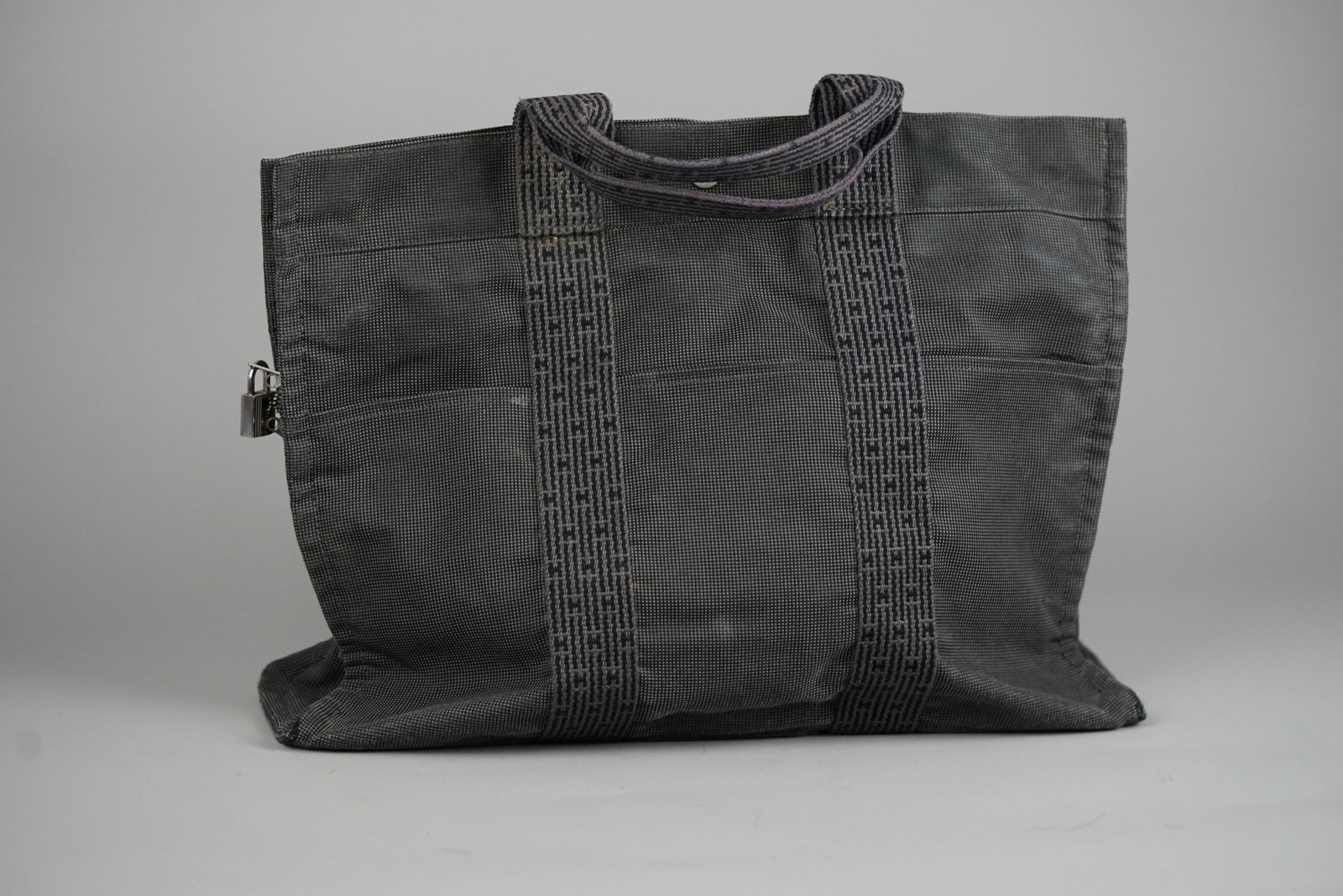 HERMES YALE LINE MM TOTE BAG CANVAS CADENA - 5
