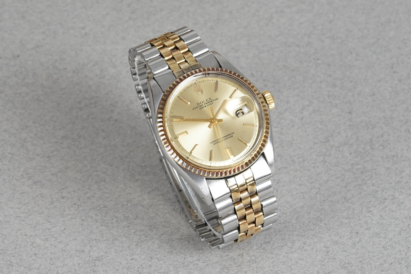 ROLEX DATEJUST OYSTER PERPETUAL DATEJUST STEEL & GOLD REF. 1601 CIRCA 1970 - 2