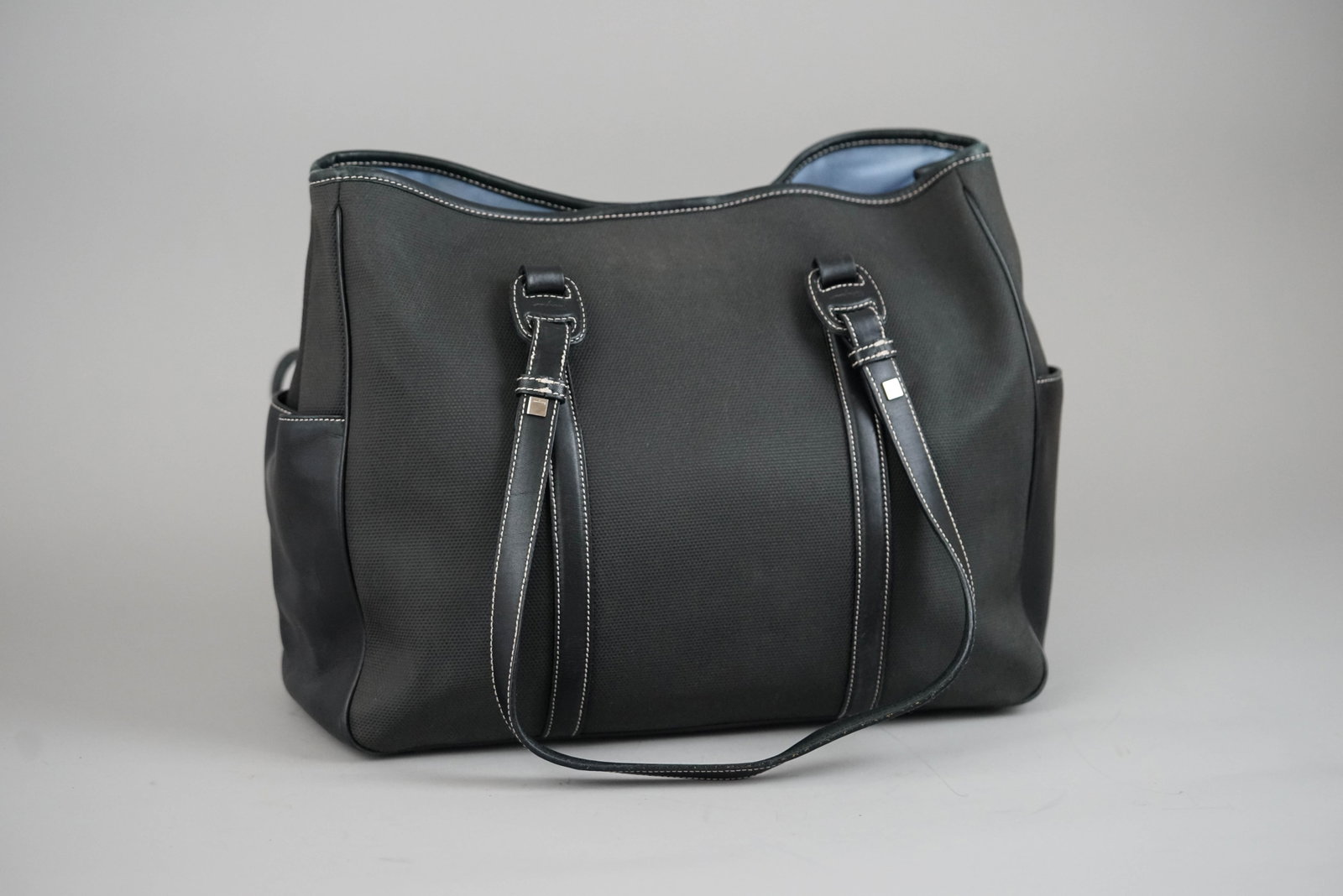 SALVATORE FERRAGAMO TOTE BAG CANVAS AU-21-3372 BLACK - 2