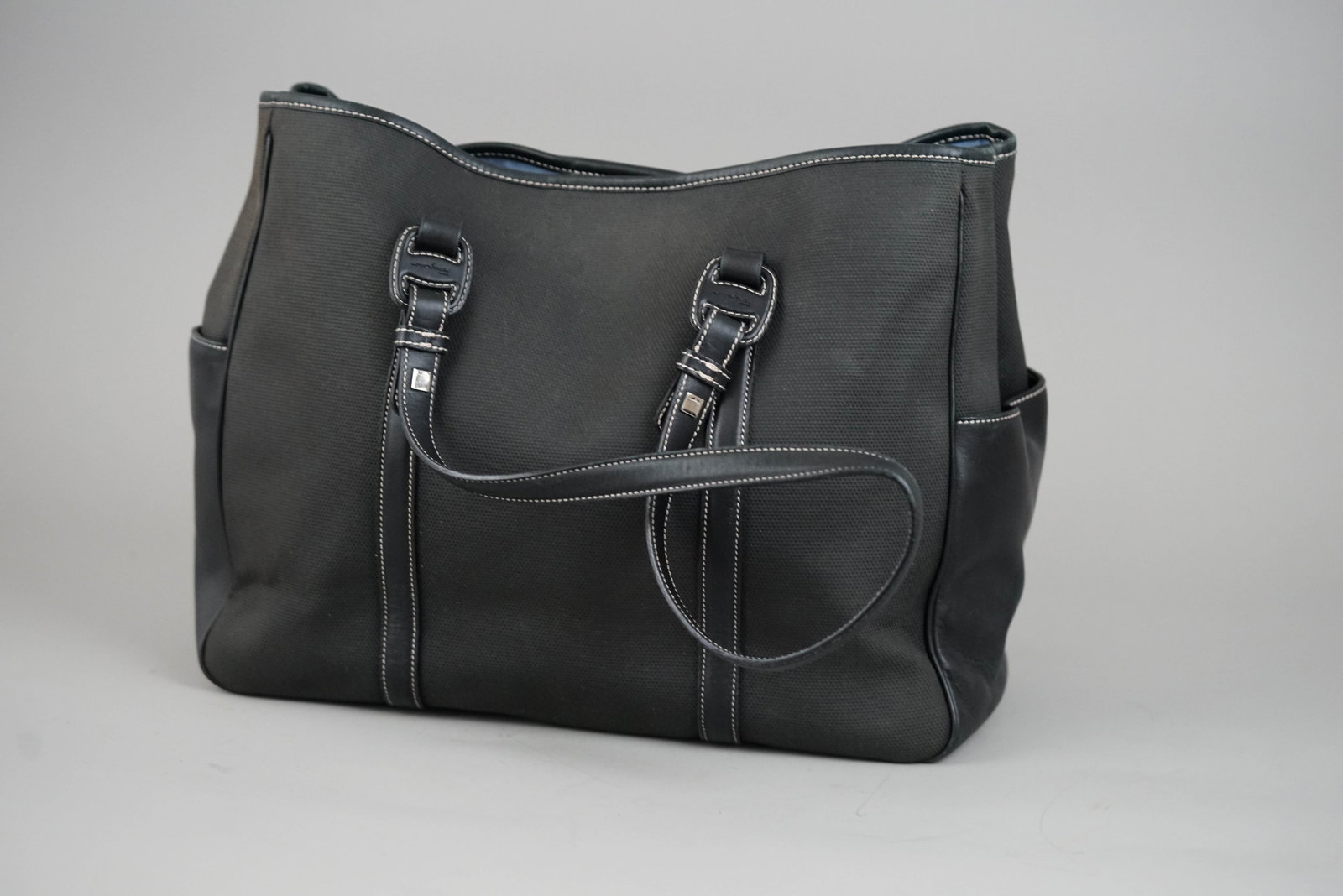 SALVATORE FERRAGAMO TOTE BAG CANVAS AU-21-3372 BLACK - 7