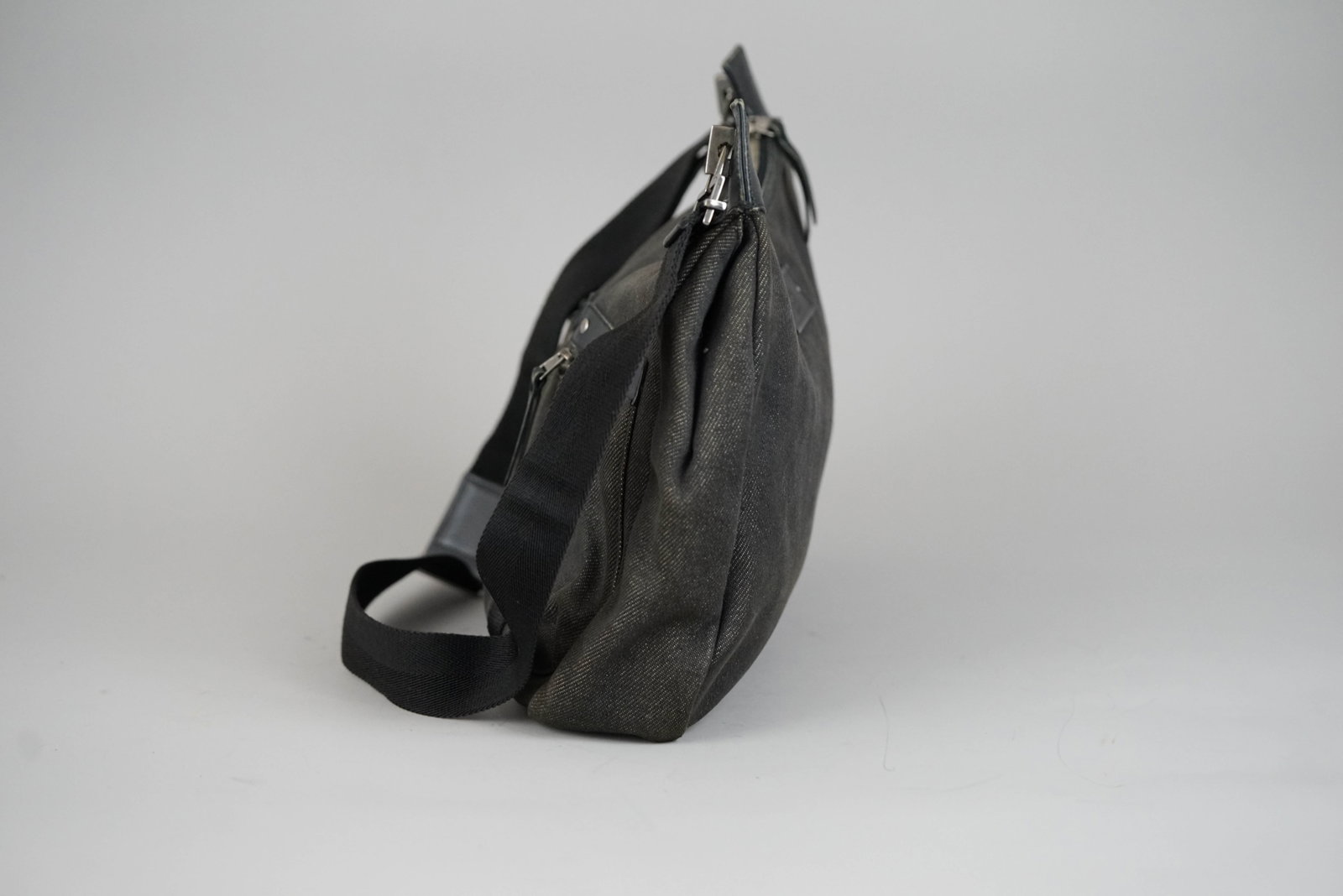 GUCCI SHOULDER BAG DENIM 002113 BLACK - 4